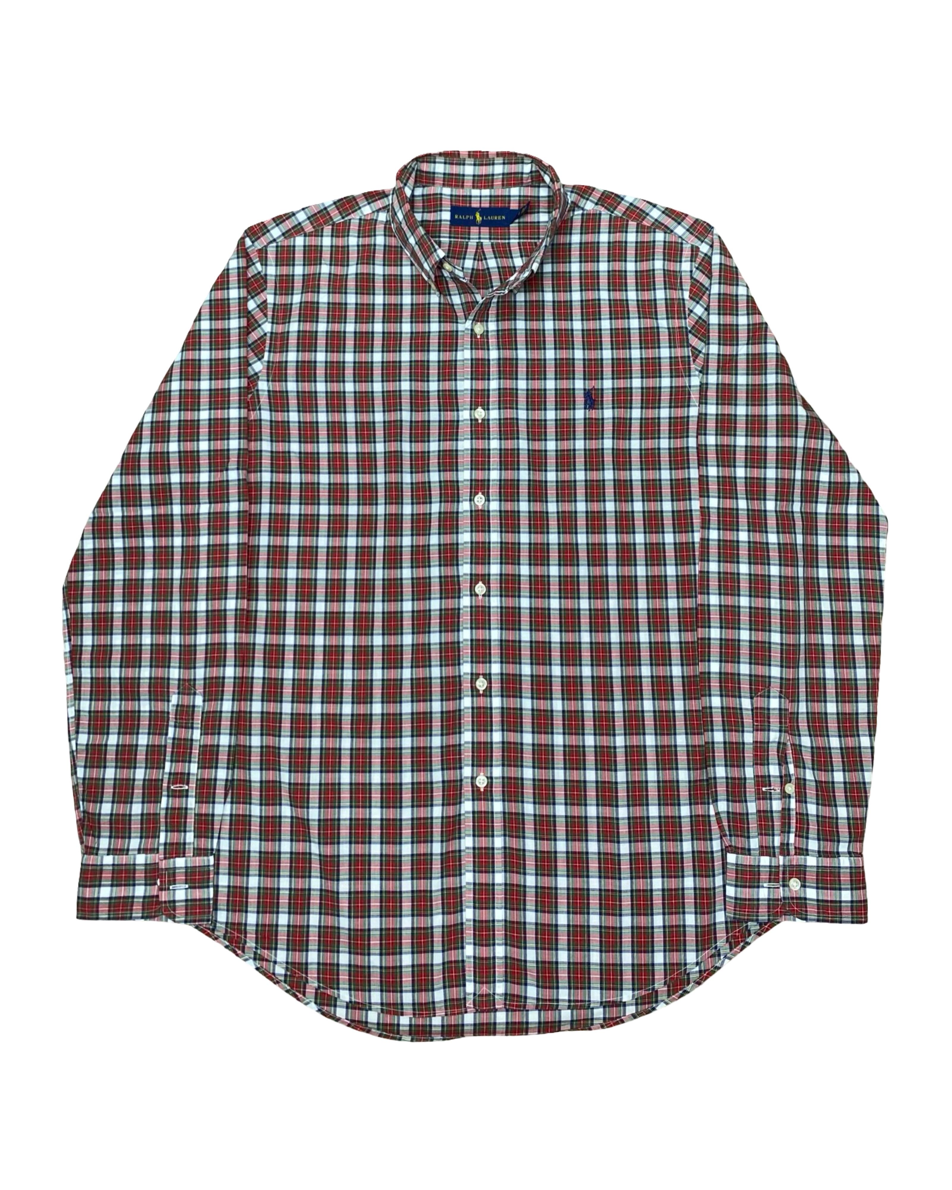 Ralph Lauren Checkered Shirt | Large | Chest 24.5”