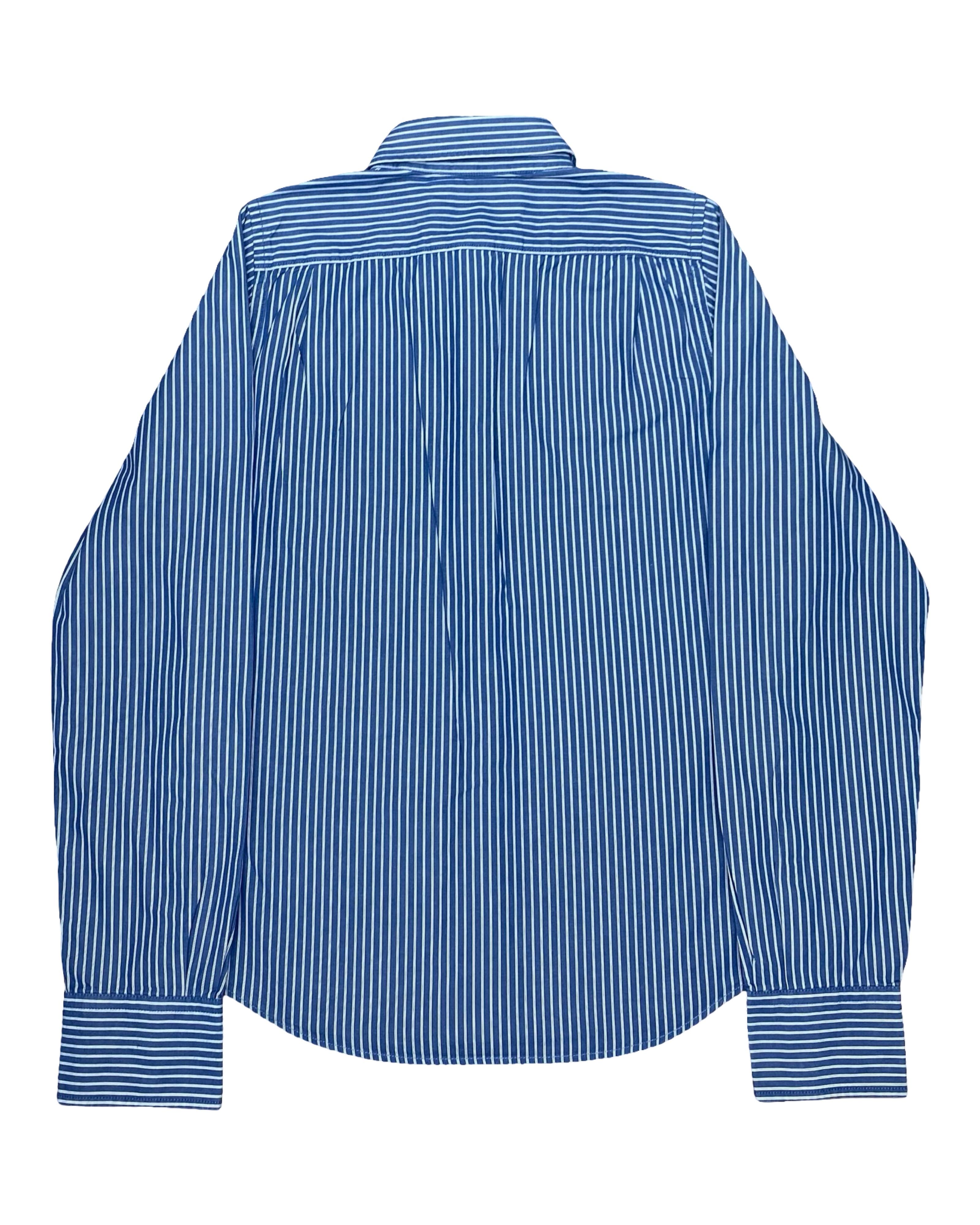 Hollister Blue Striped Shirt | Medium | Chest 20.5”