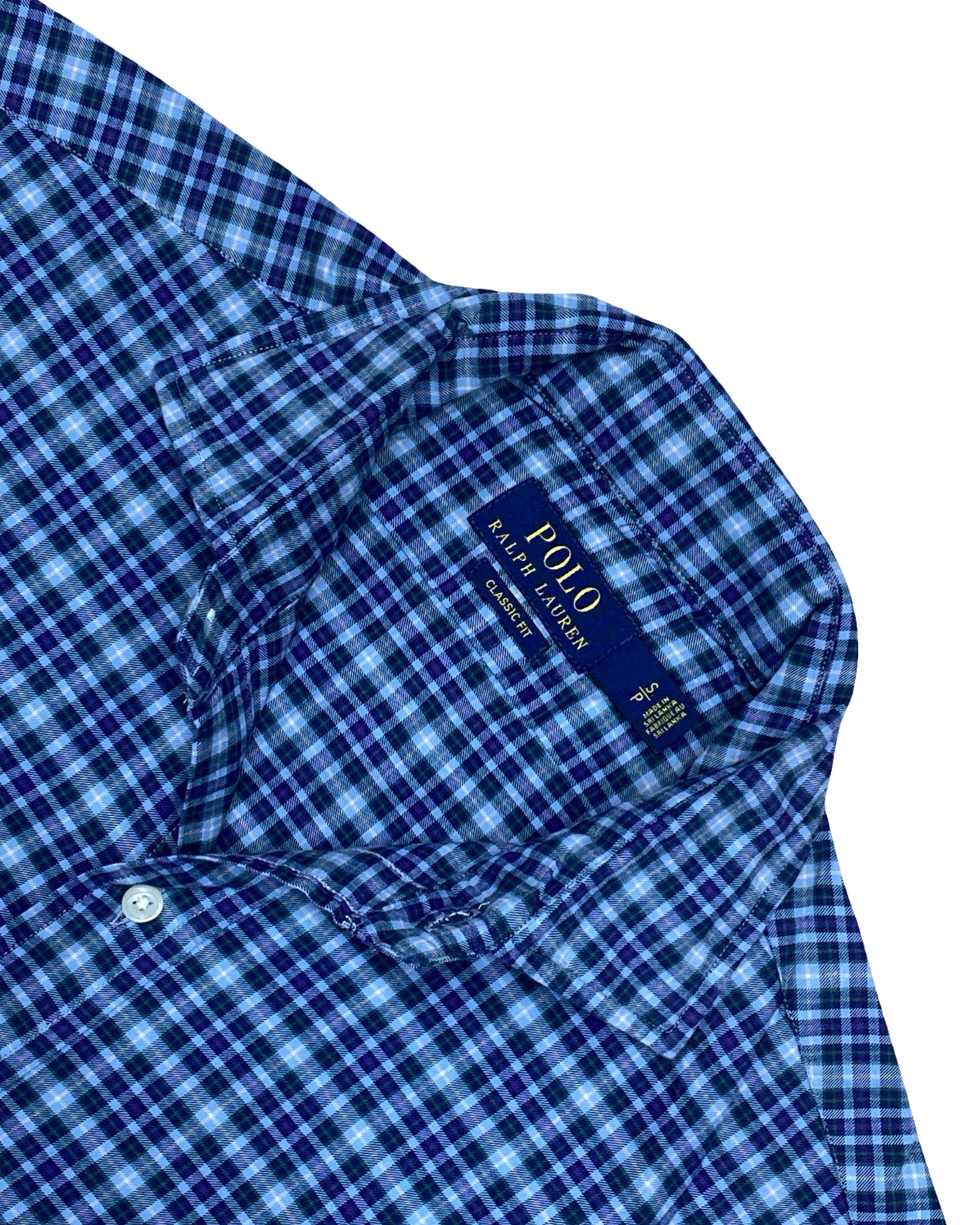 Polo Ralph Lauren Checkered Shirt | Medium | Chest 21.5”