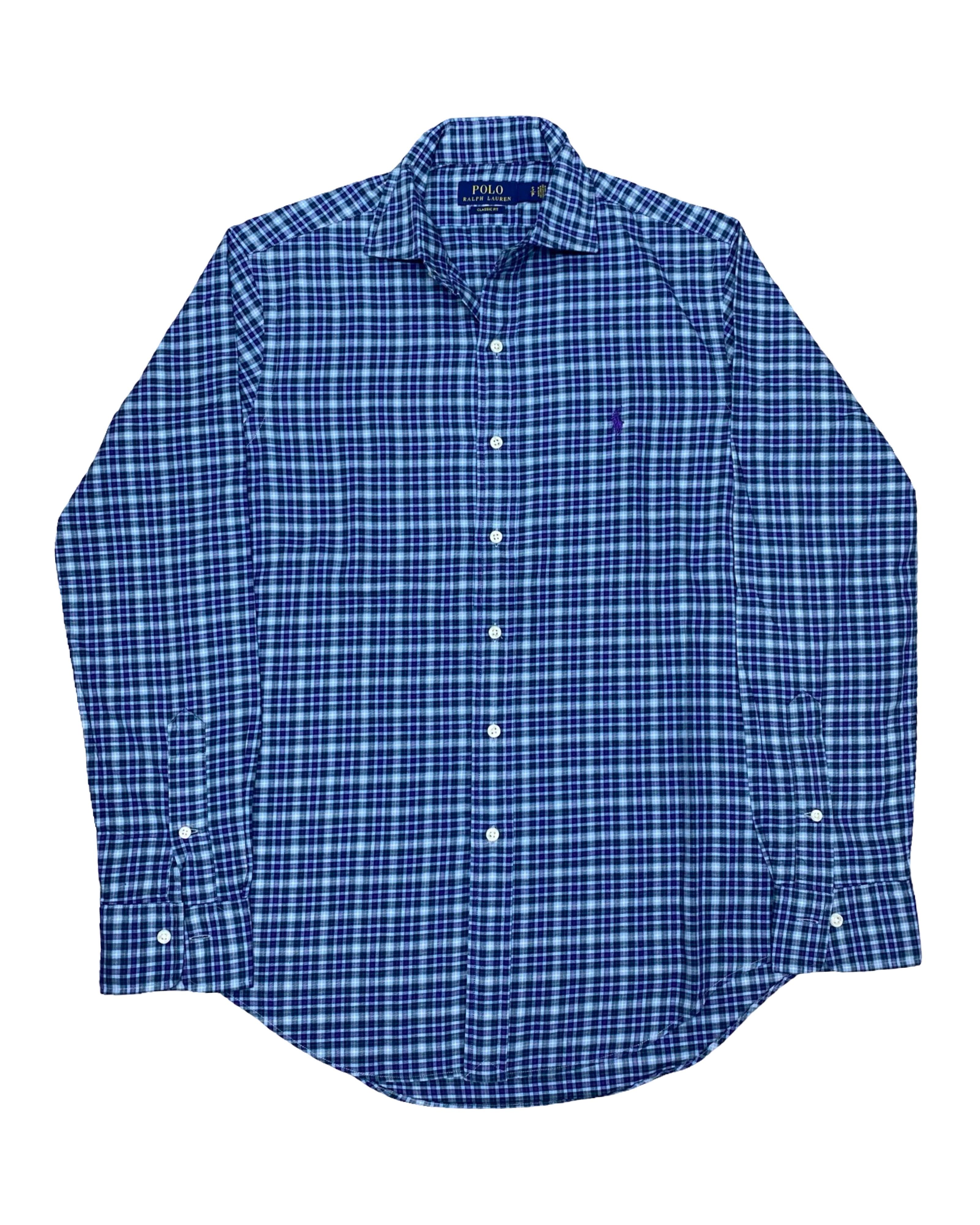 Polo Ralph Lauren Checkered Shirt | Medium | Chest 21.5”