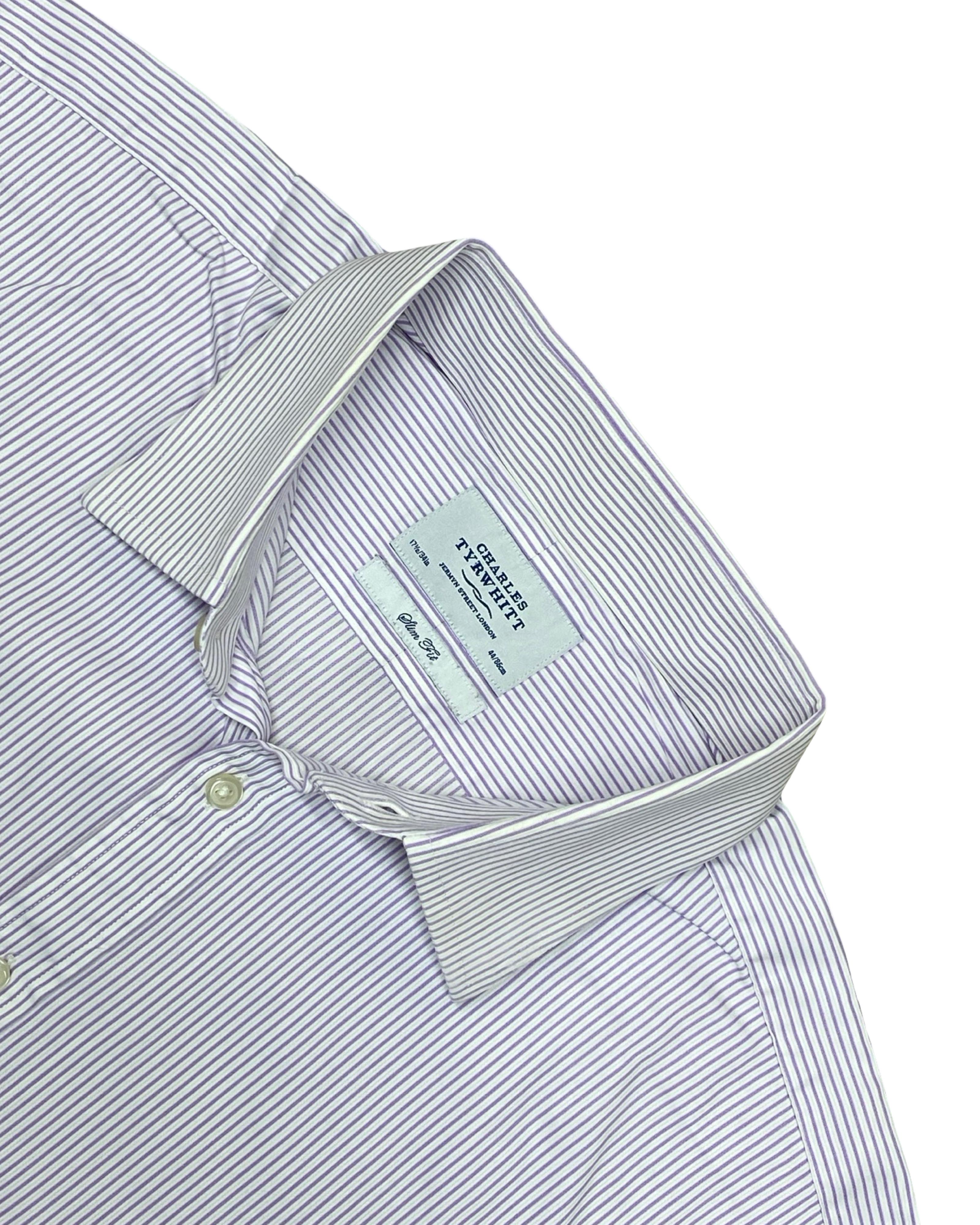 Charles Tyrwhitt Striped Formal Shirt | Large | Chest 25”