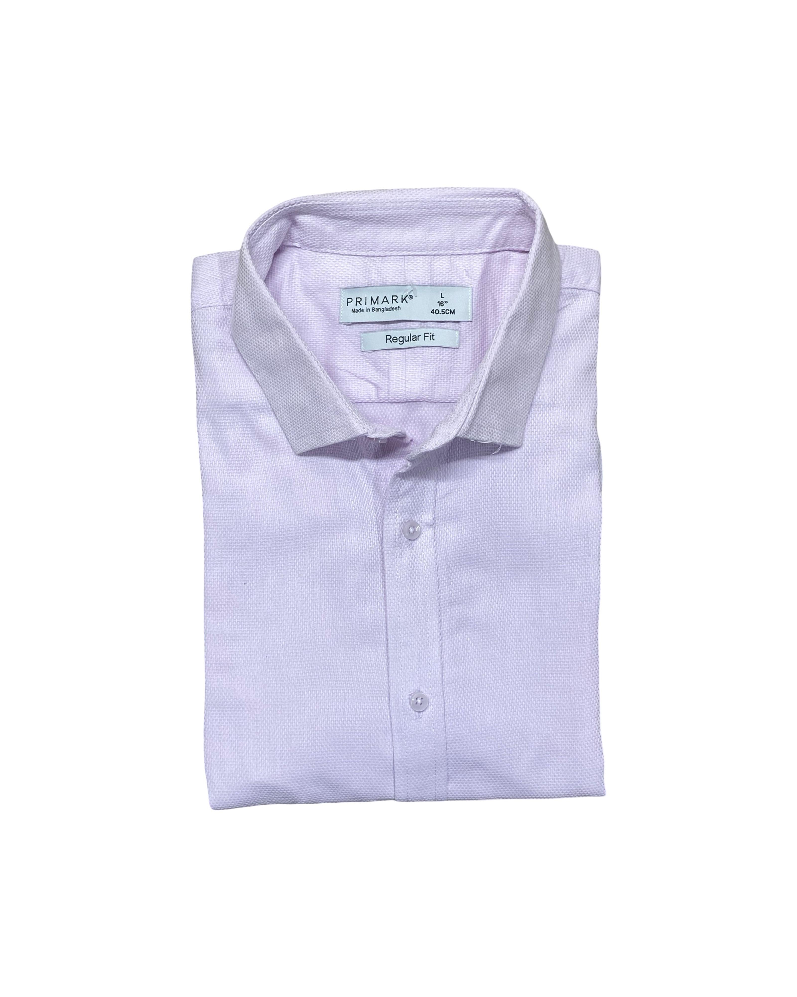 Primark Textured Formal Shirt | Large | Chest 22.5”