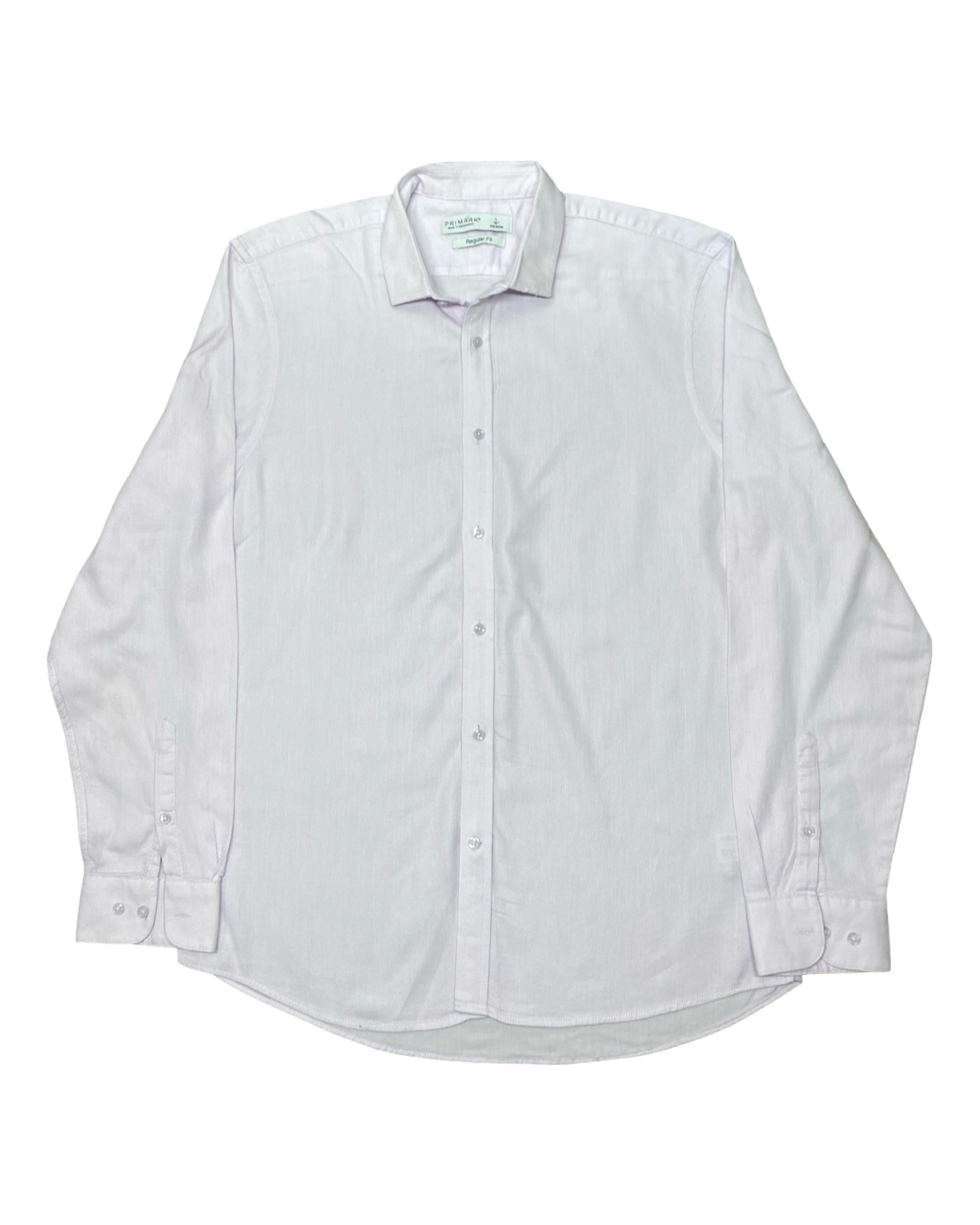 Primark Textured Formal Shirt | Large | Chest 22.5”
