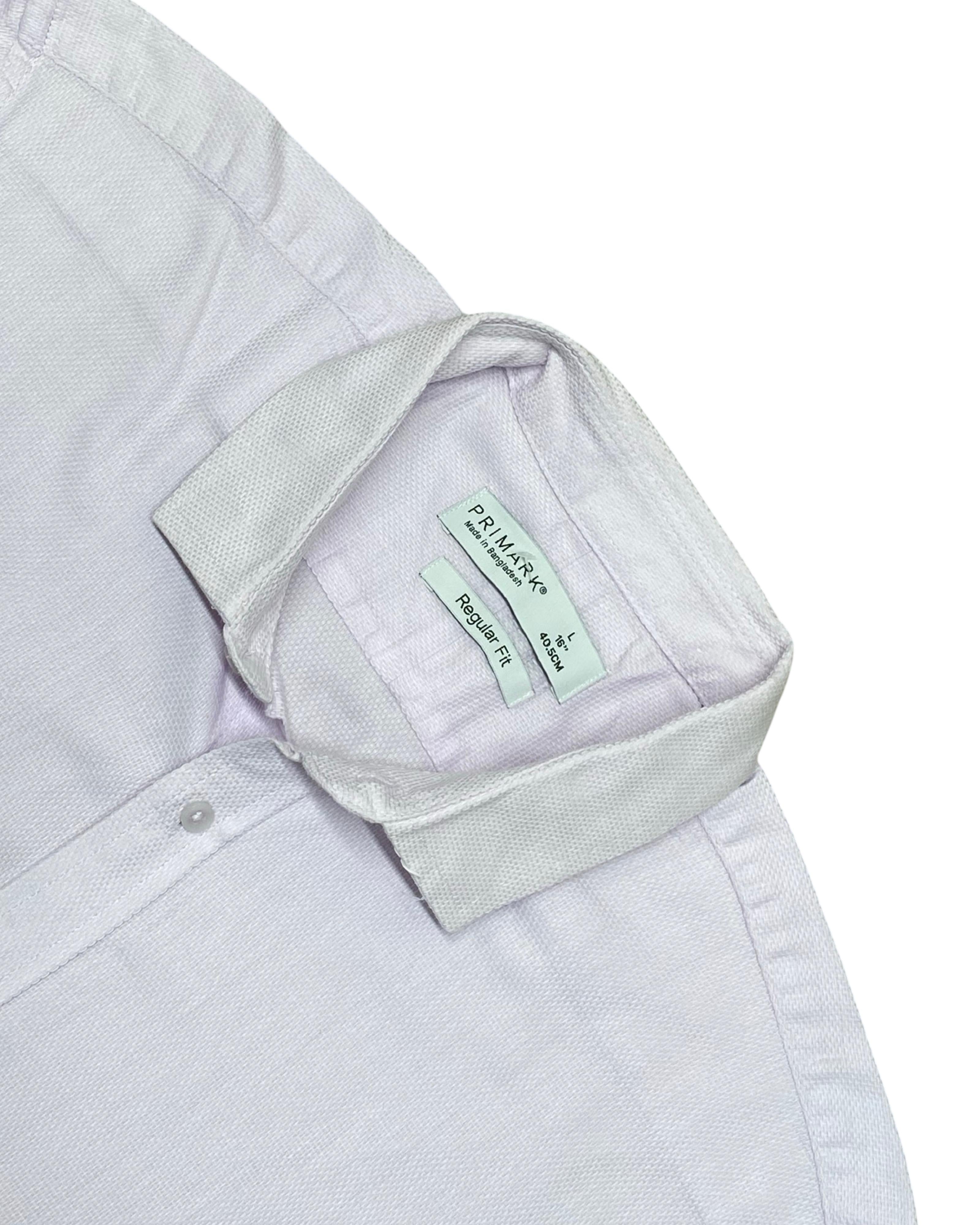 Primark Textured Formal Shirt | Large | Chest 22.5”