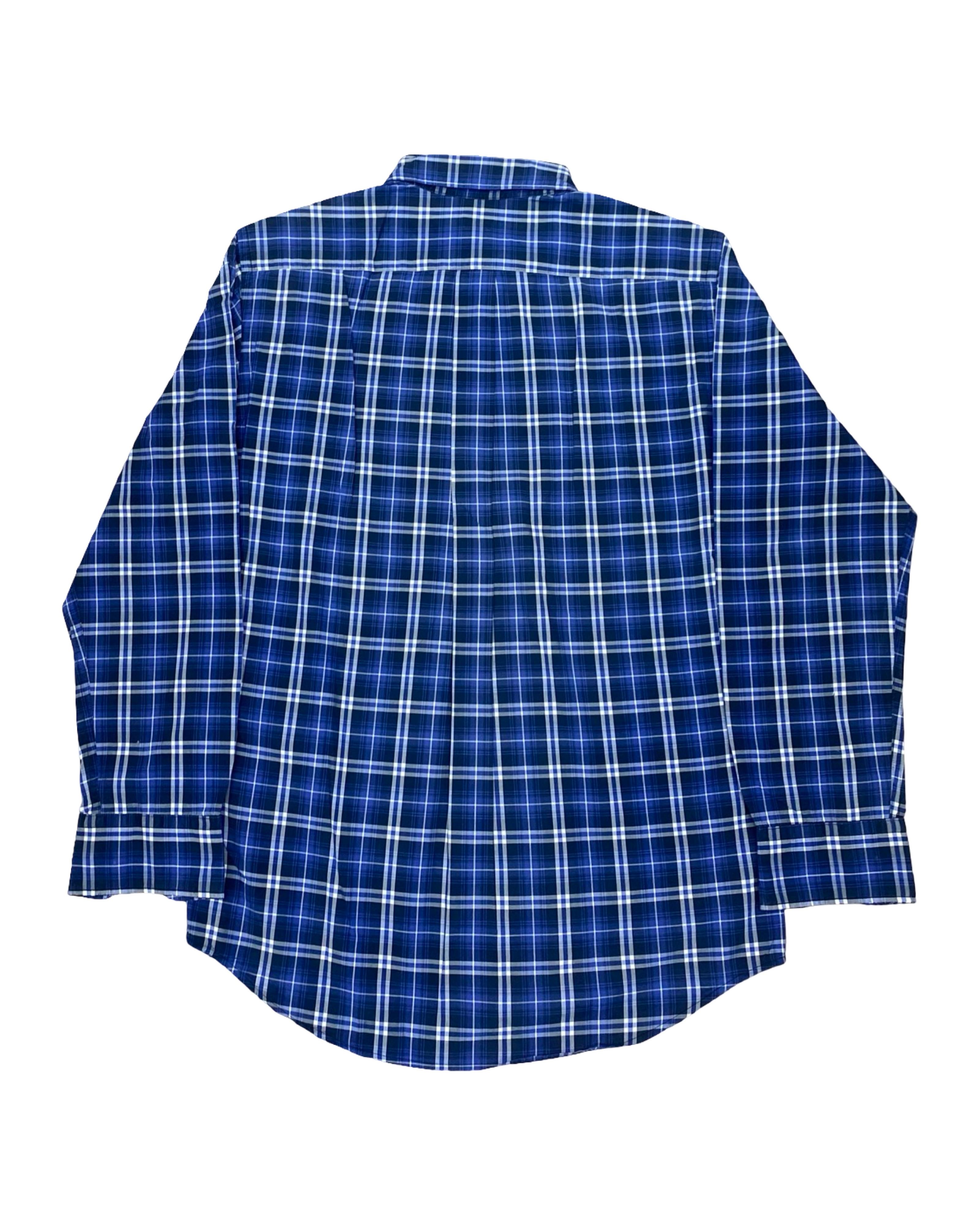 Uniqlo Blue Check Shirt | Small | Chest 19.5”