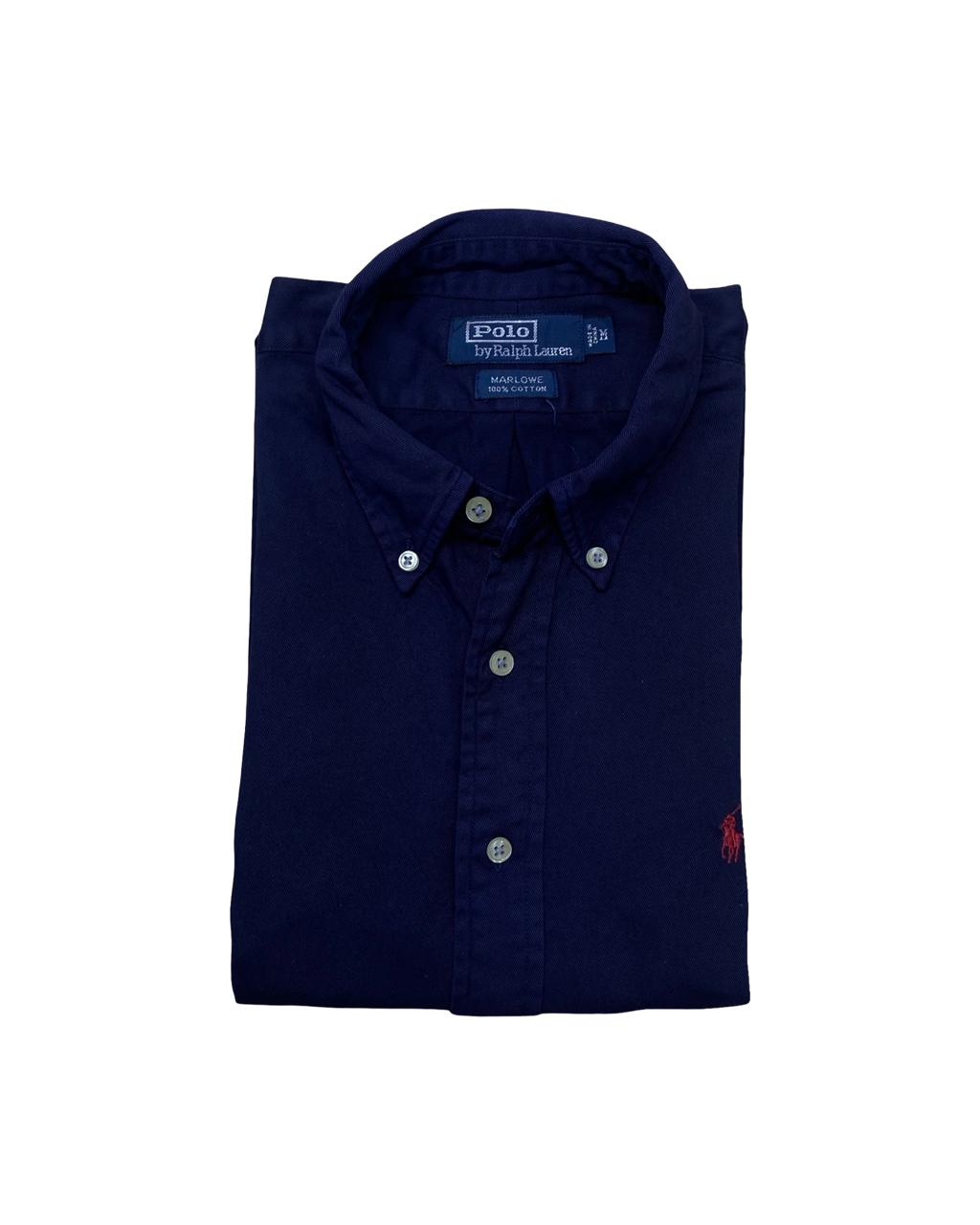 Ralph Lauren Navy Short Sleeve Oxford Shirt | Large | Chest 24”