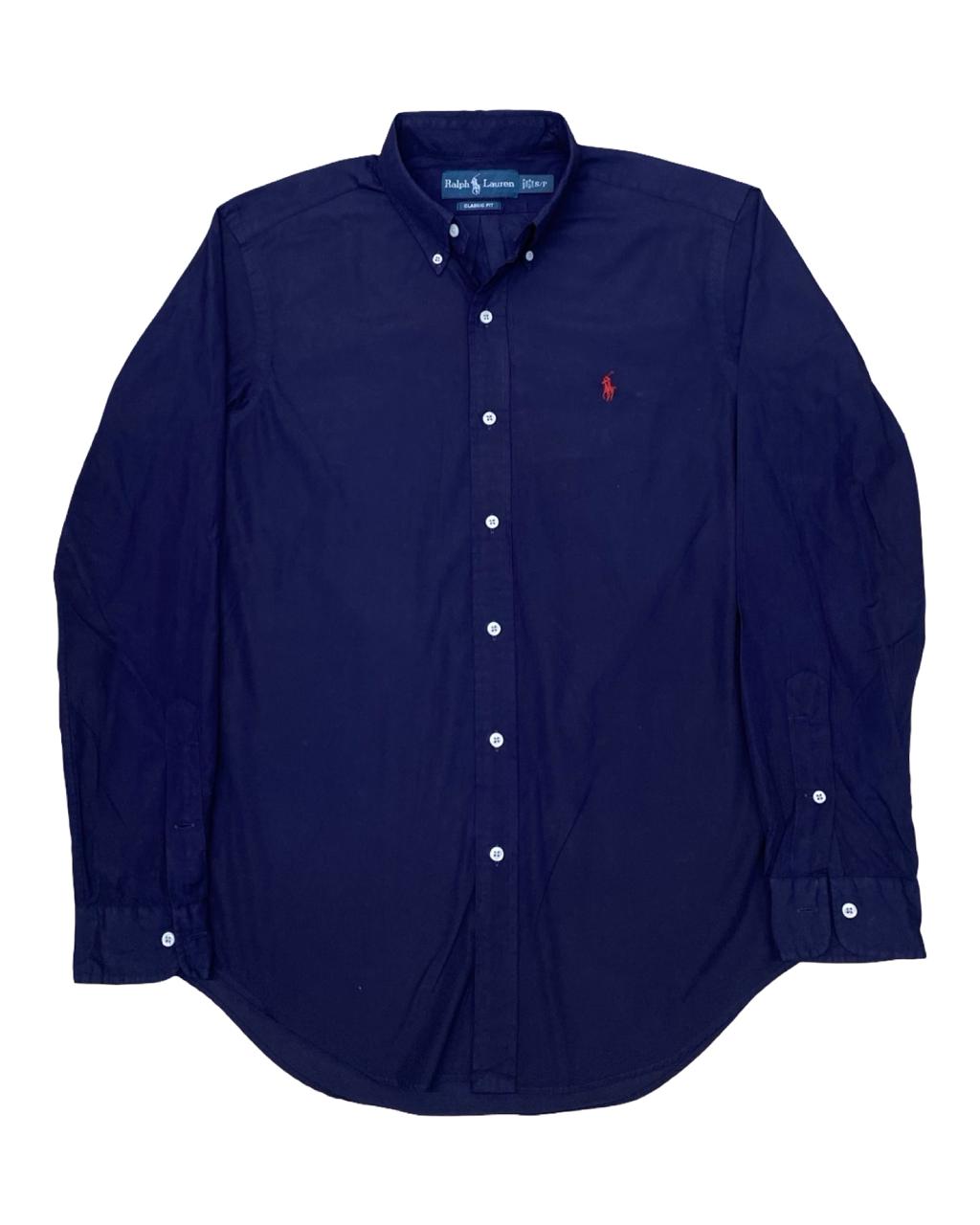 Polo Ralph Lauren Navy Shirt | Medium | Chest 21.5”