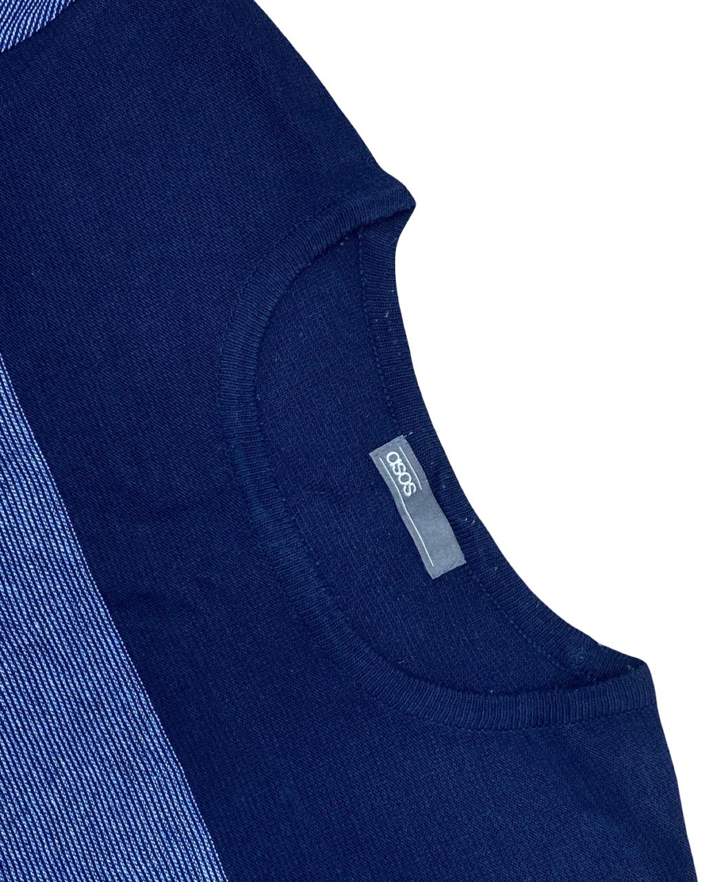 ASOS Striped Knit T-Shirt | Medium | Chest 21.5”