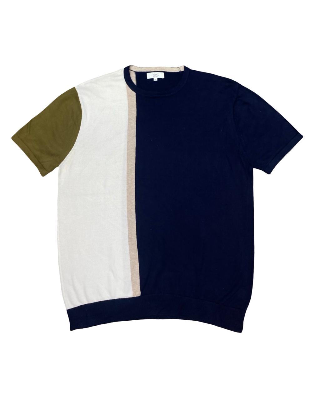 NEXT Color Block Crew Neck | Large | Chest 23”