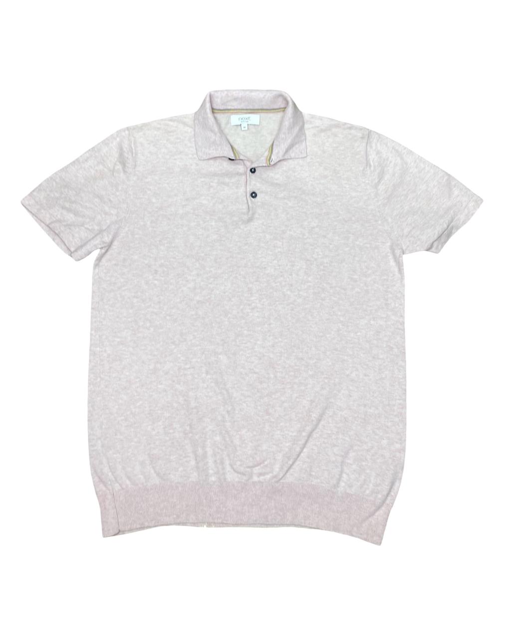 NEXT Light Pink Polo Shirt | Medium | Chest 21”