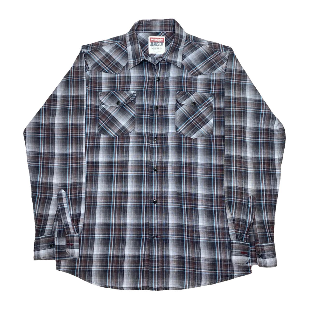 Wrangler Plaid Western Shirt | Medium | Chest 22.5”