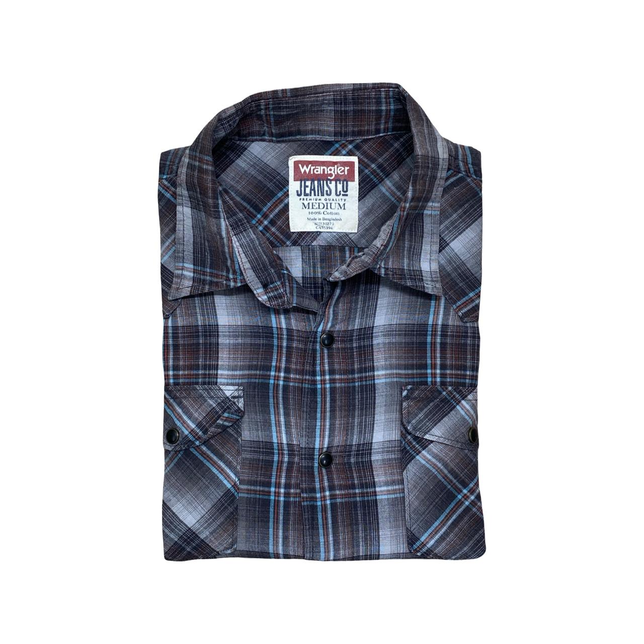 Wrangler Plaid Western Shirt | Medium | Chest 22.5”