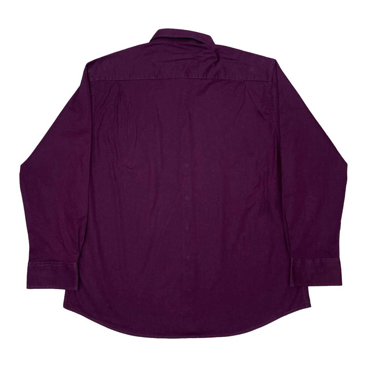 Nautica Solid Maroon Shirt | Large | Chest 24”