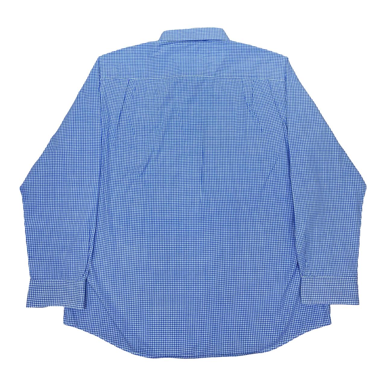 Nautica Blue Micro Check Shirt | XL | Chest 26”
