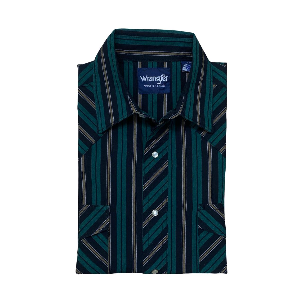 Wrangler Striped Shirt | Large | Chest 23”