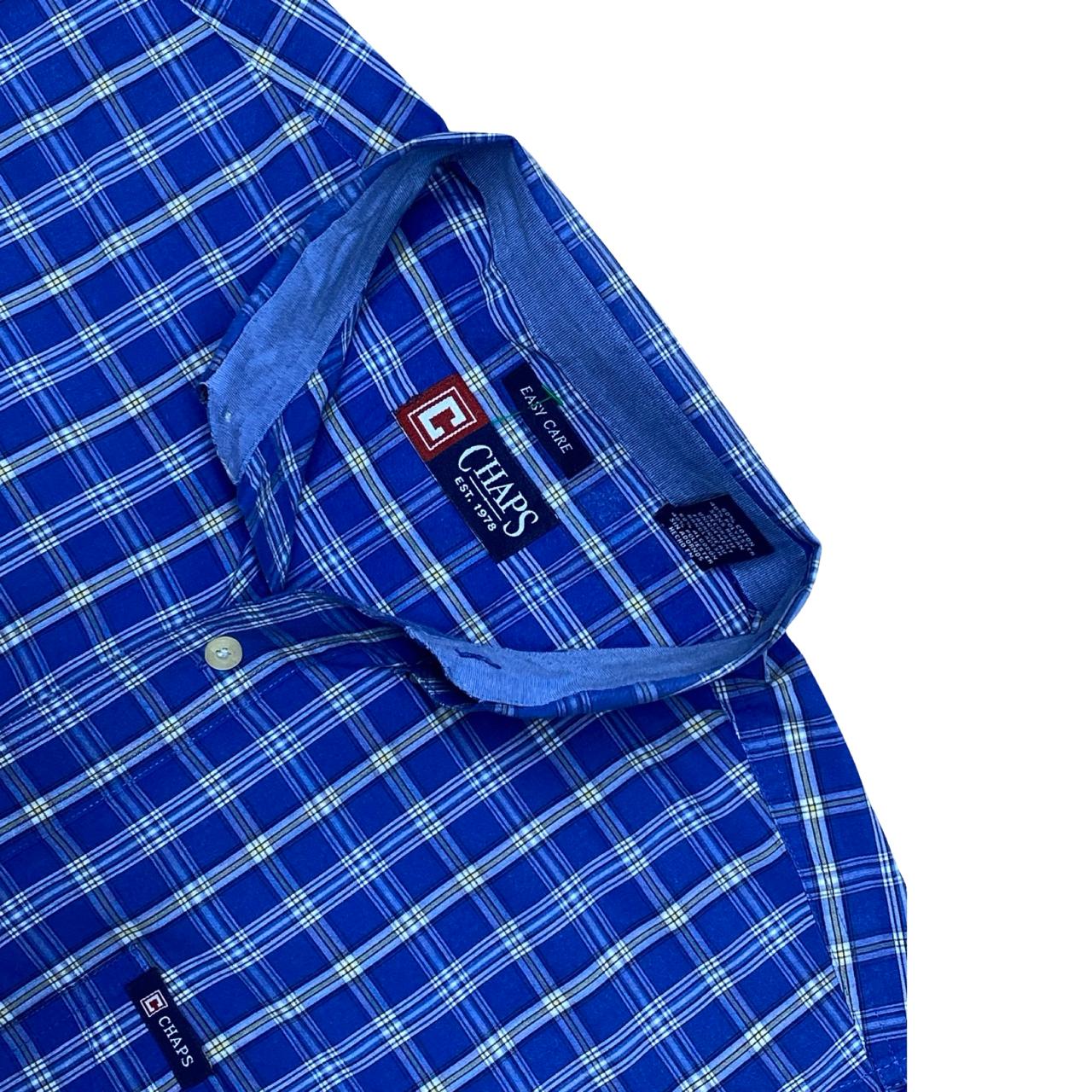 Chaps Blue Check Shirt | XL | Chest 25.5”