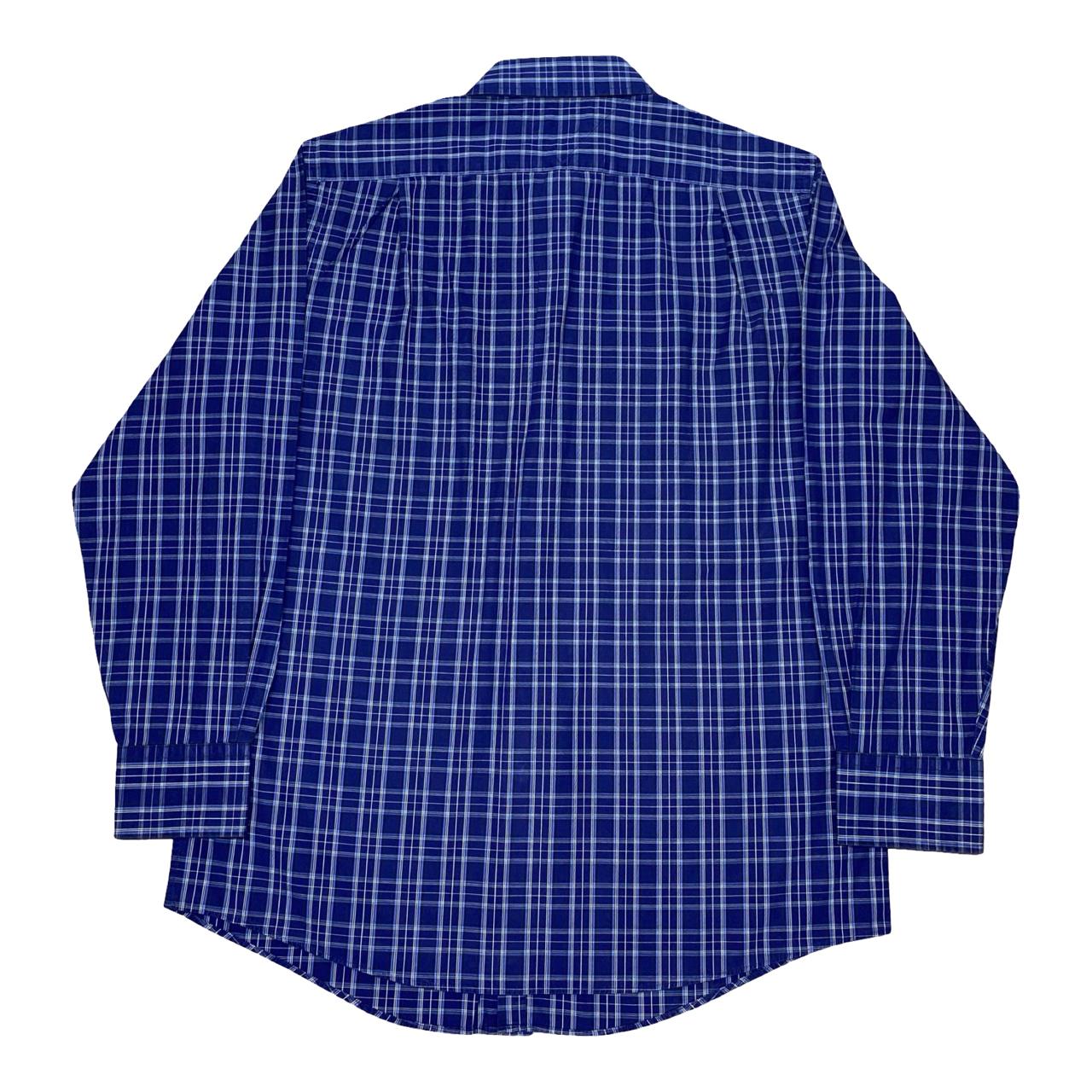 Tommy Hilfiger Blue Check Shirt | Large | Chest 23”