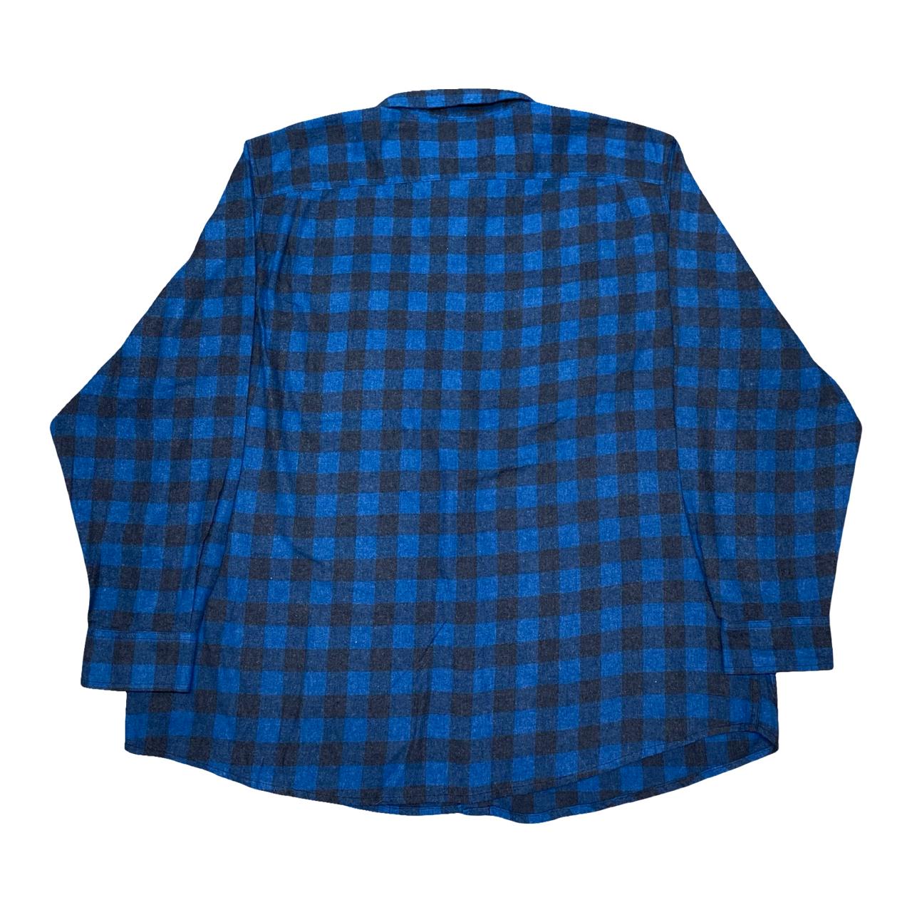 Wrangler Blue & Black Check Shirt | XXL | Chest 31.5”