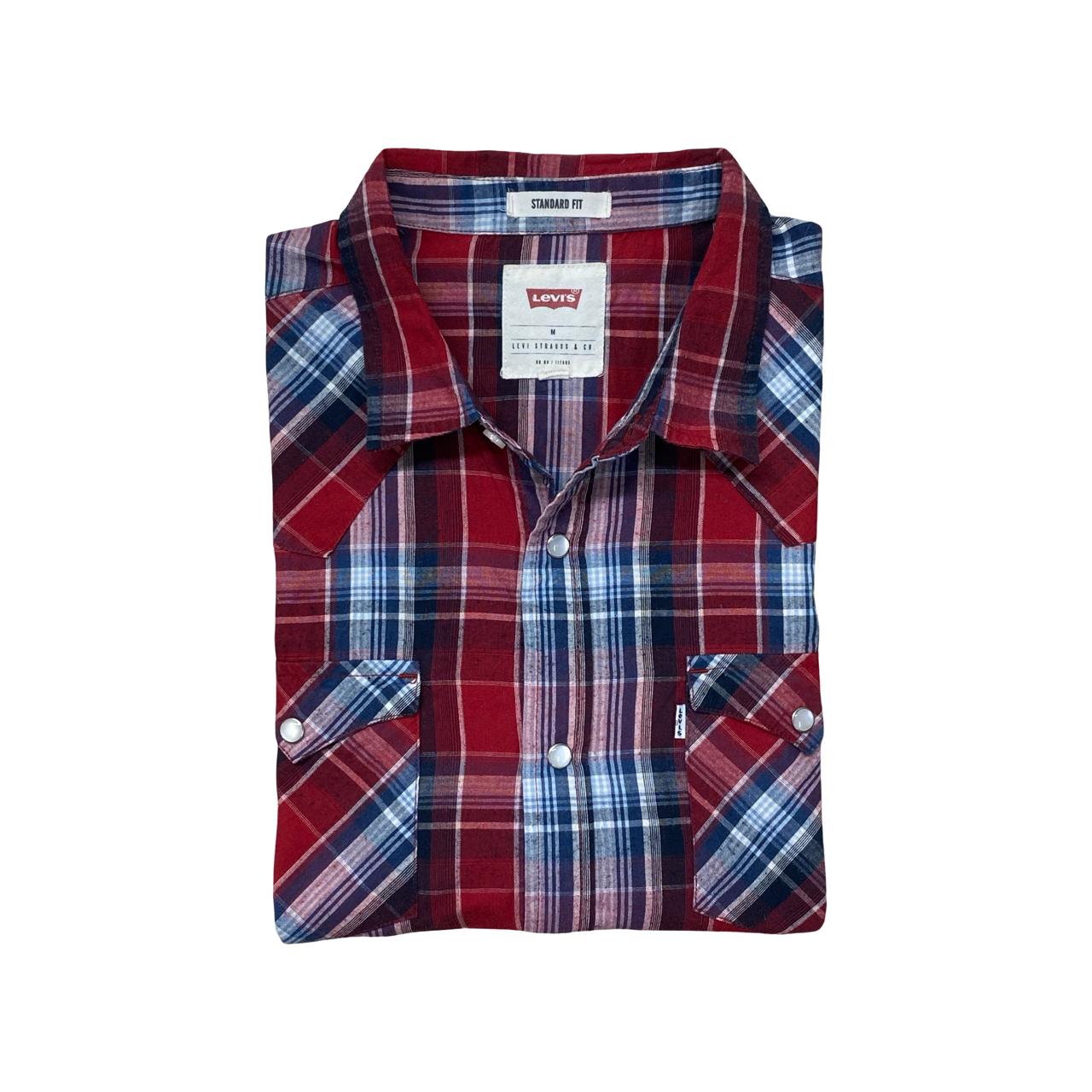 Levi’s Red Check Flannel Shirt | Medium | Chest 22”