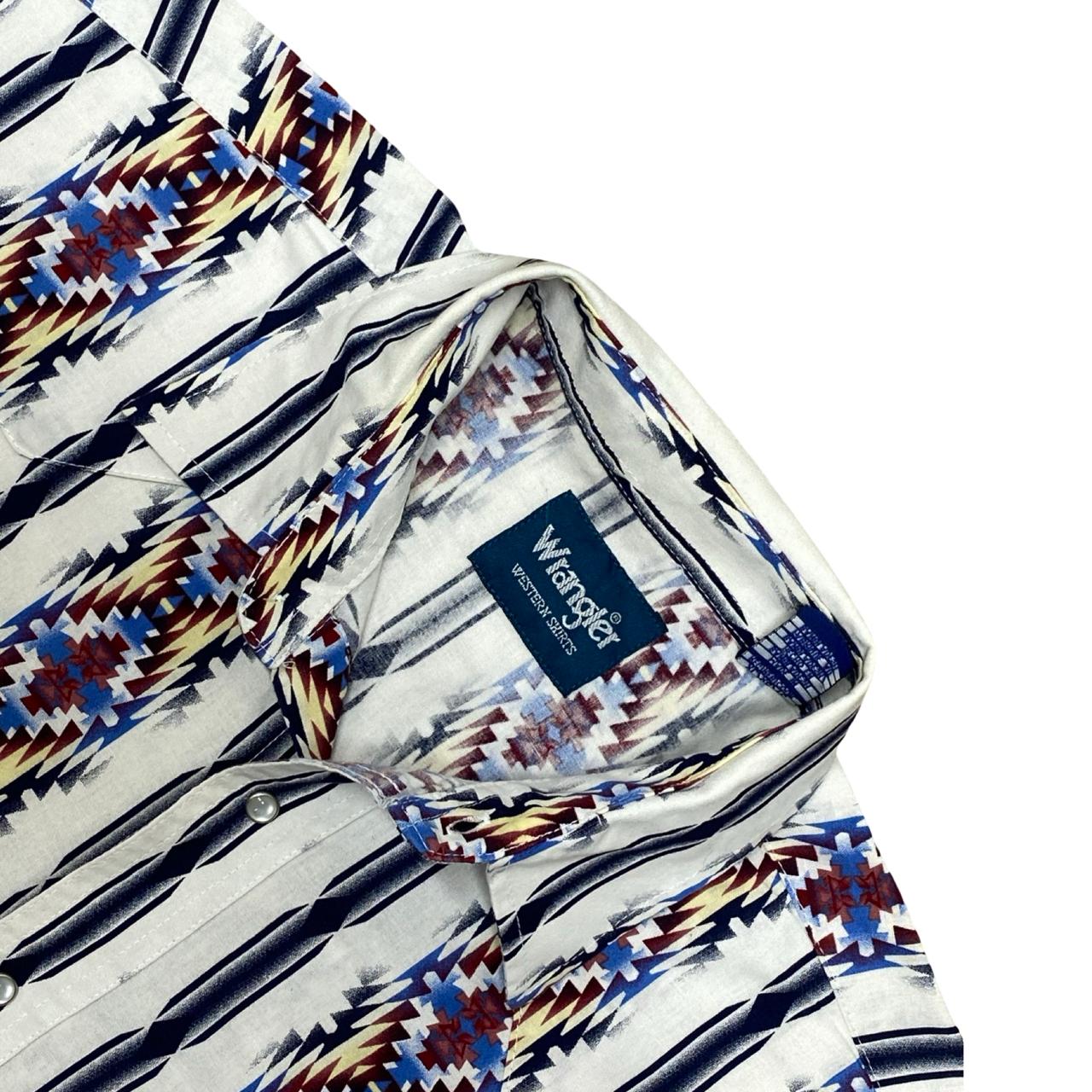 Wrangler Aztec Pattern Shirt | XL | Chest 26.5”