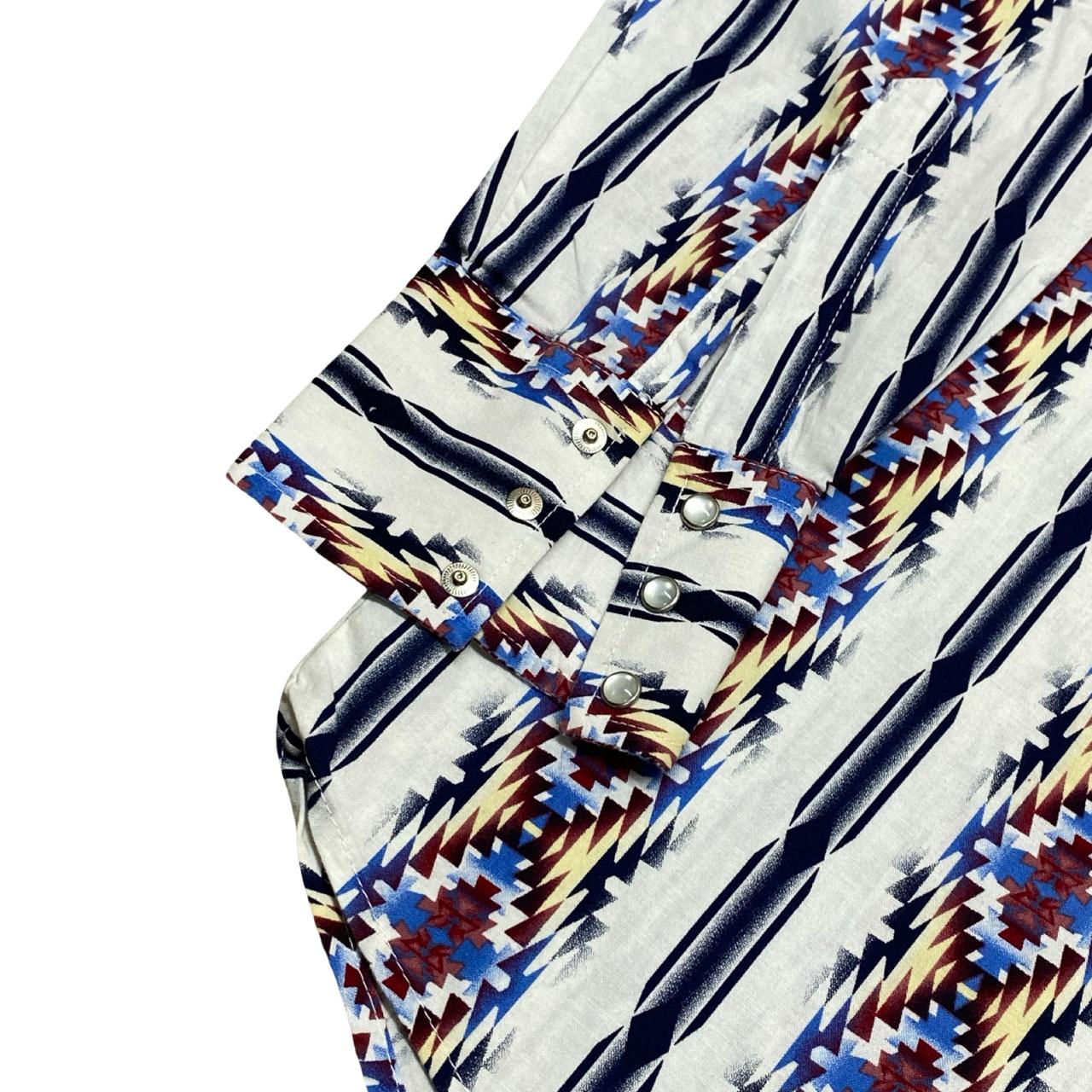 Wrangler Aztec Pattern Shirt | XL | Chest 26.5”