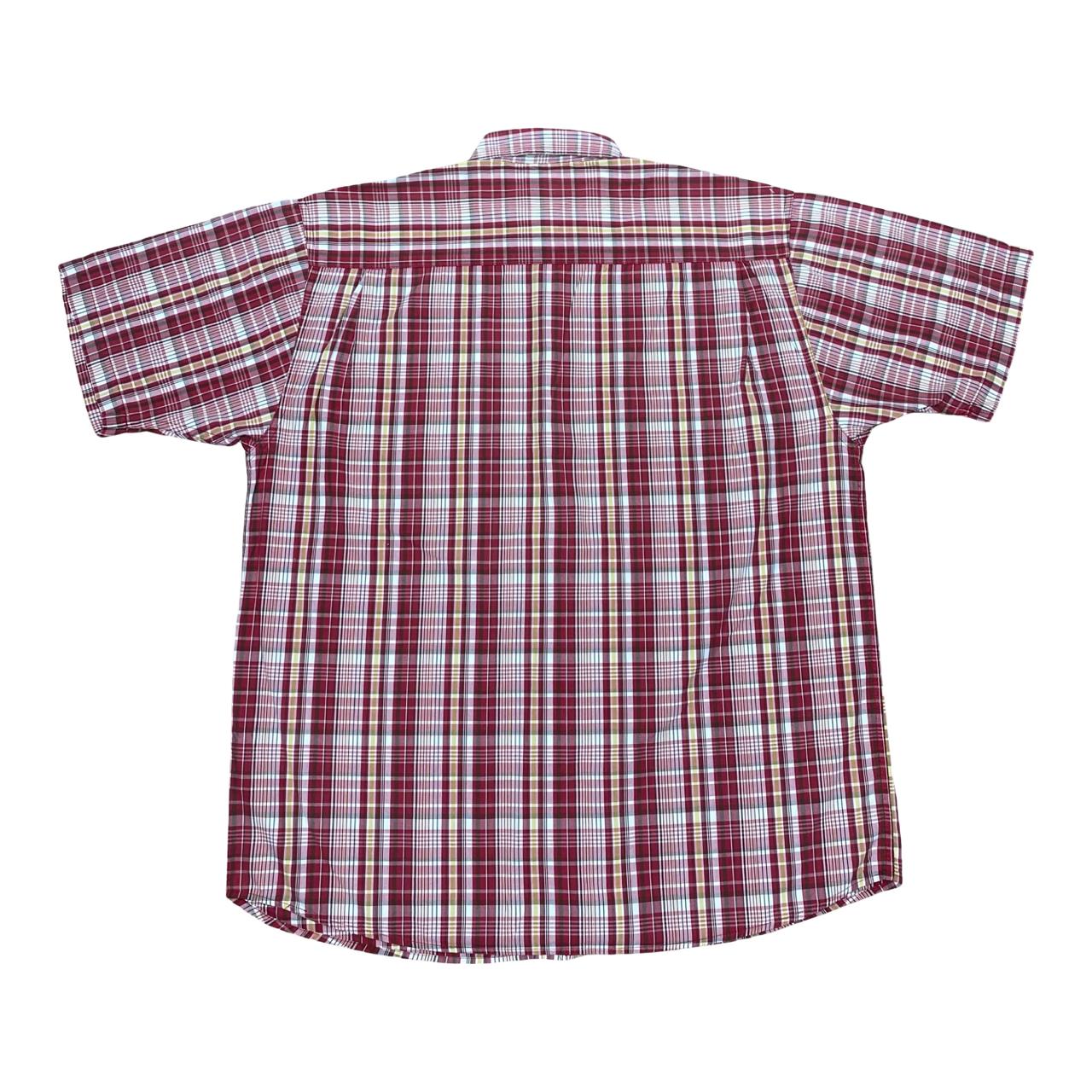 Wrangler Red Plaid Short Sleeve Shirt | XL | Chest 25.5”