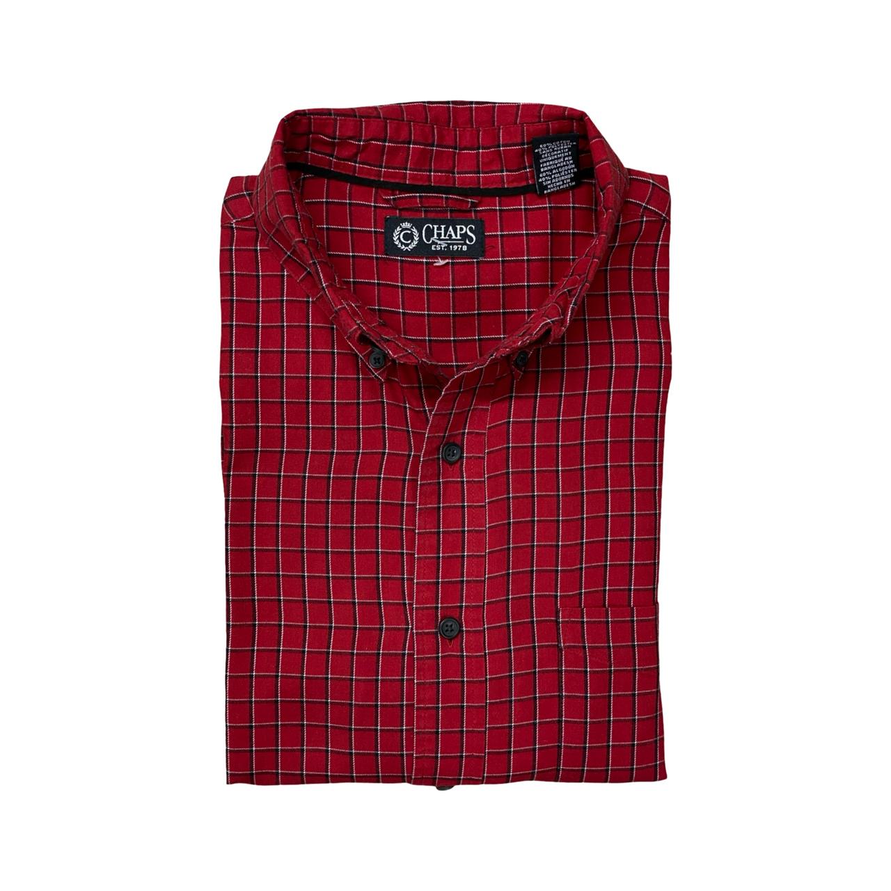 Chaps Red Check Shirt | Large | Chest 23”