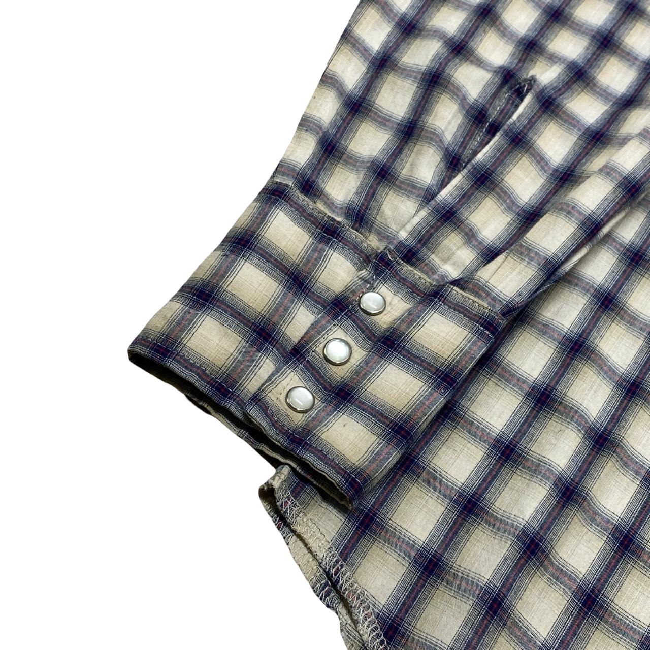 Wrangler Western Check Shirt | Medium | Chest 22.5”