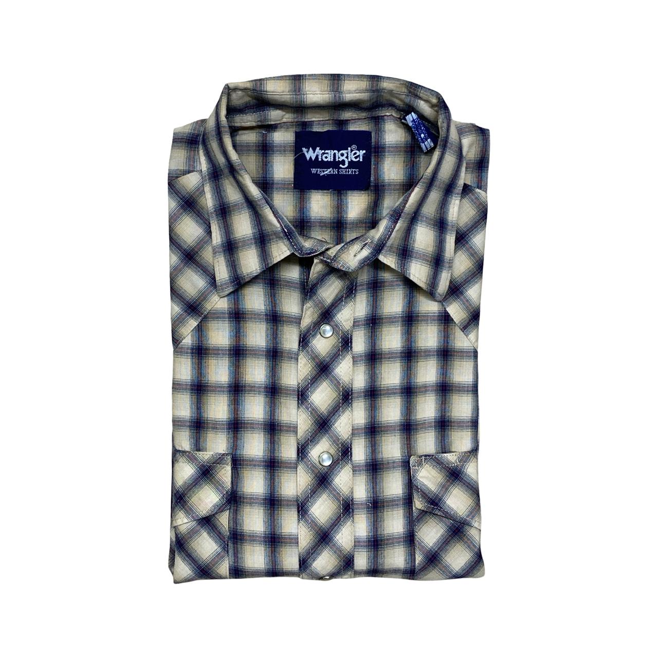 Wrangler Western Check Shirt | Medium | Chest 22.5”