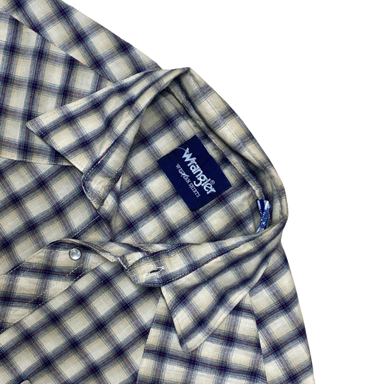 Wrangler Western Check Shirt | Medium | Chest 22.5”
