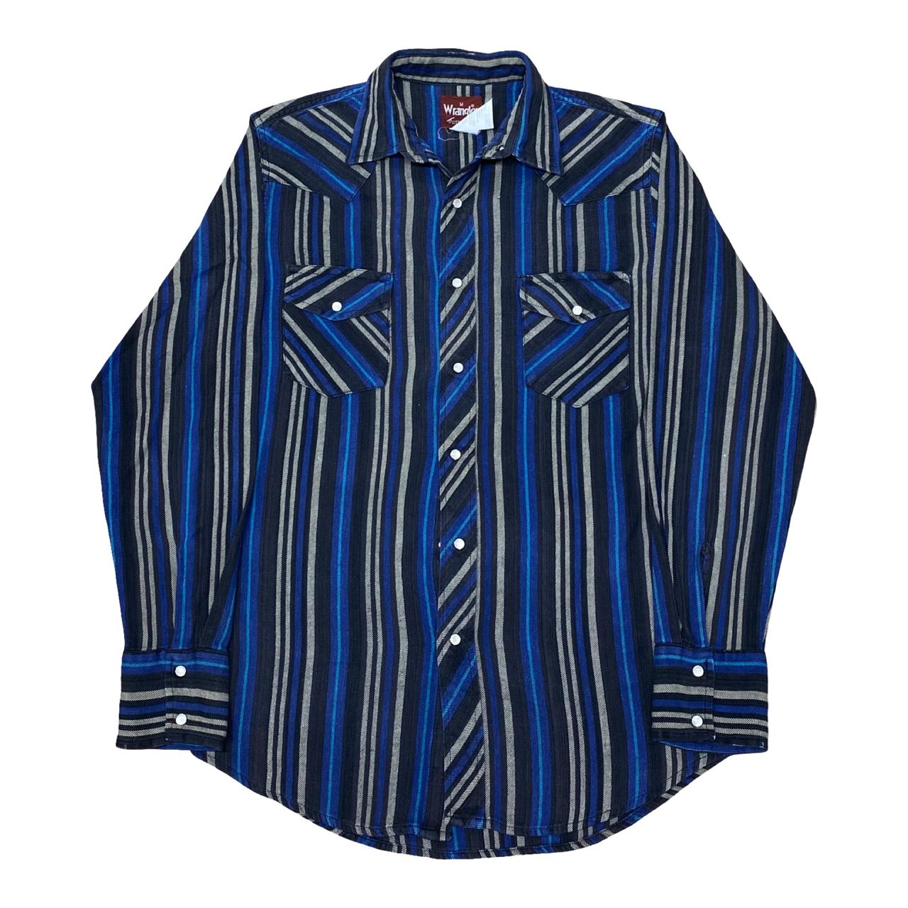 Wrangler Western Striped Shirt | Medium | Chest 21”