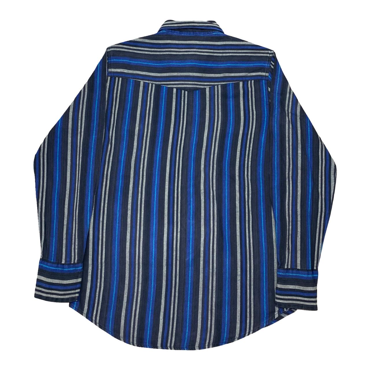 Wrangler Western Striped Shirt | Medium | Chest 21”