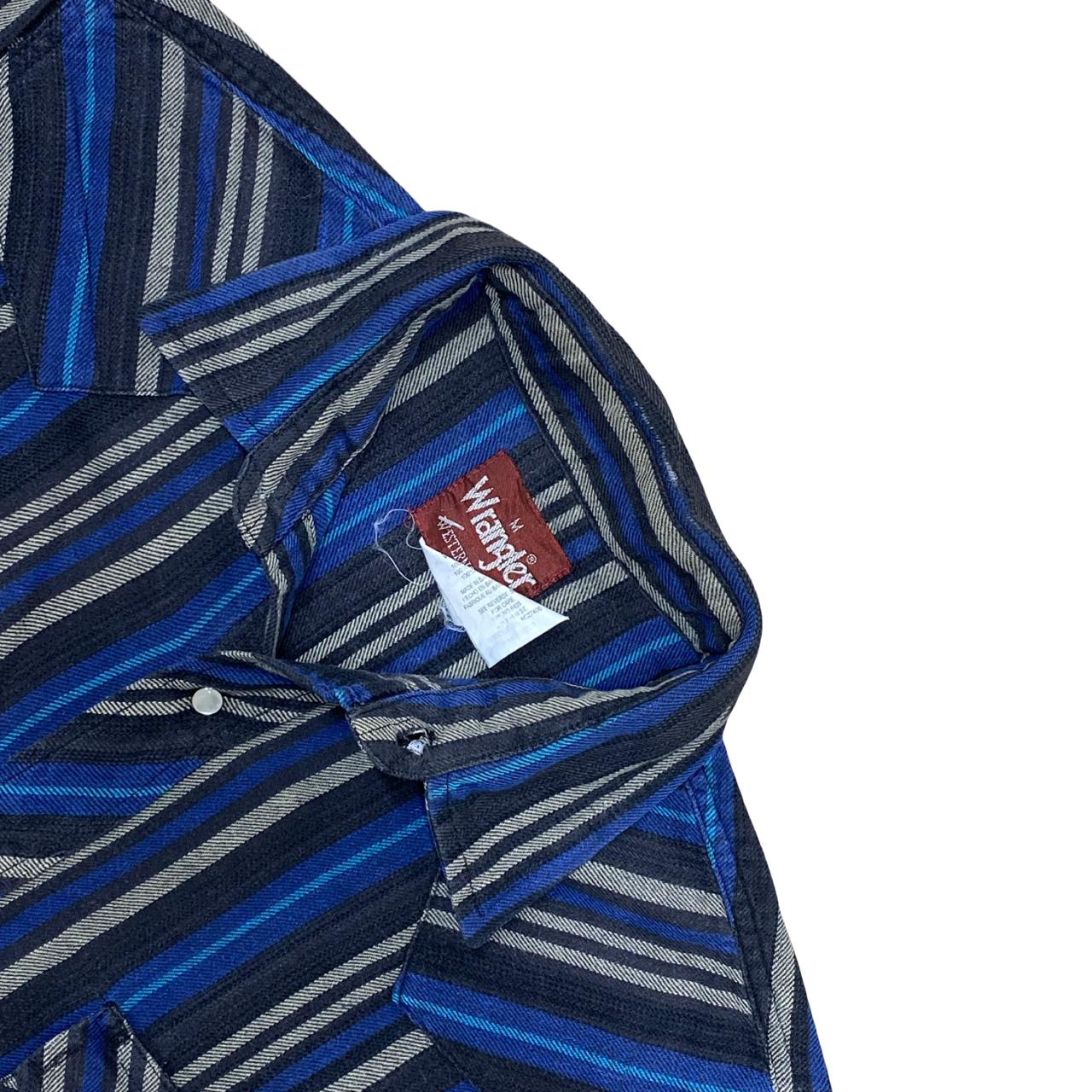 Wrangler Western Striped Shirt | Medium | Chest 21”