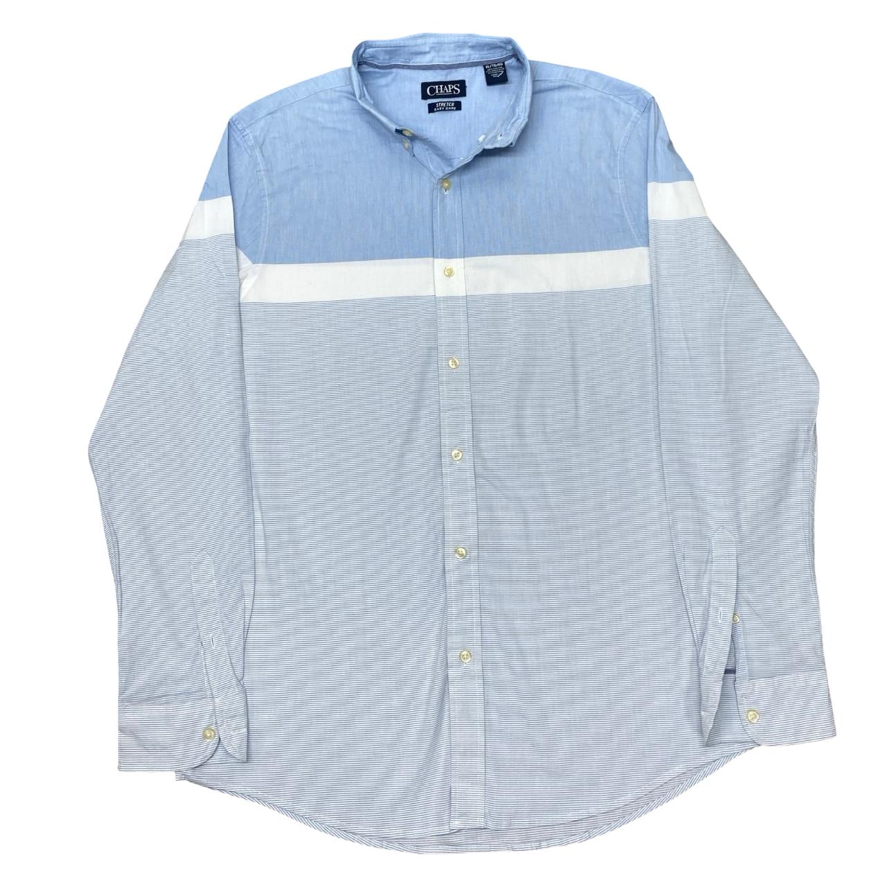 Chaps Colorblock Oxford Shirt | Large | Chest 24.5”