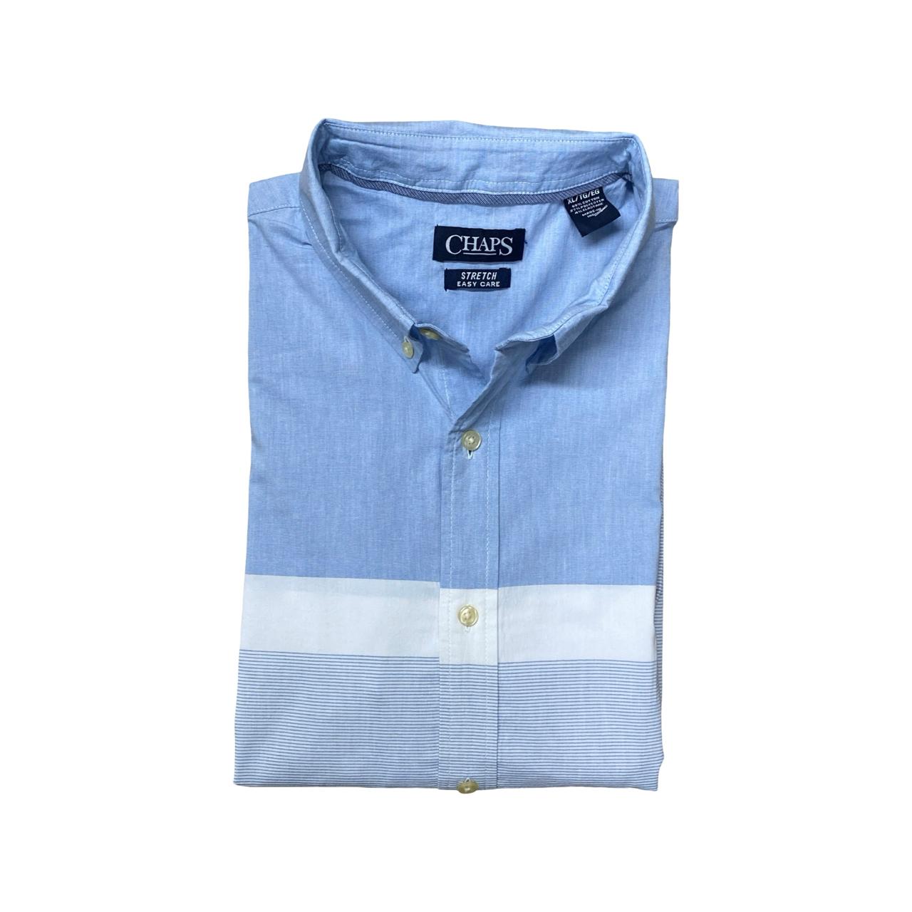 Chaps Colorblock Oxford Shirt | Large | Chest 24.5”