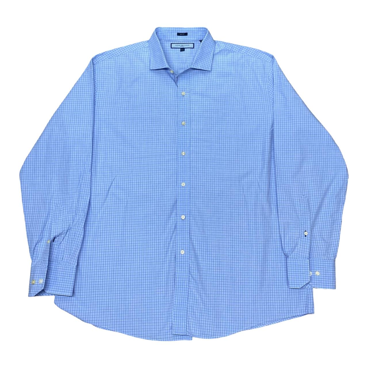 Tommy Hilfiger Blue Check Shirt | XL | Chest 25.5”