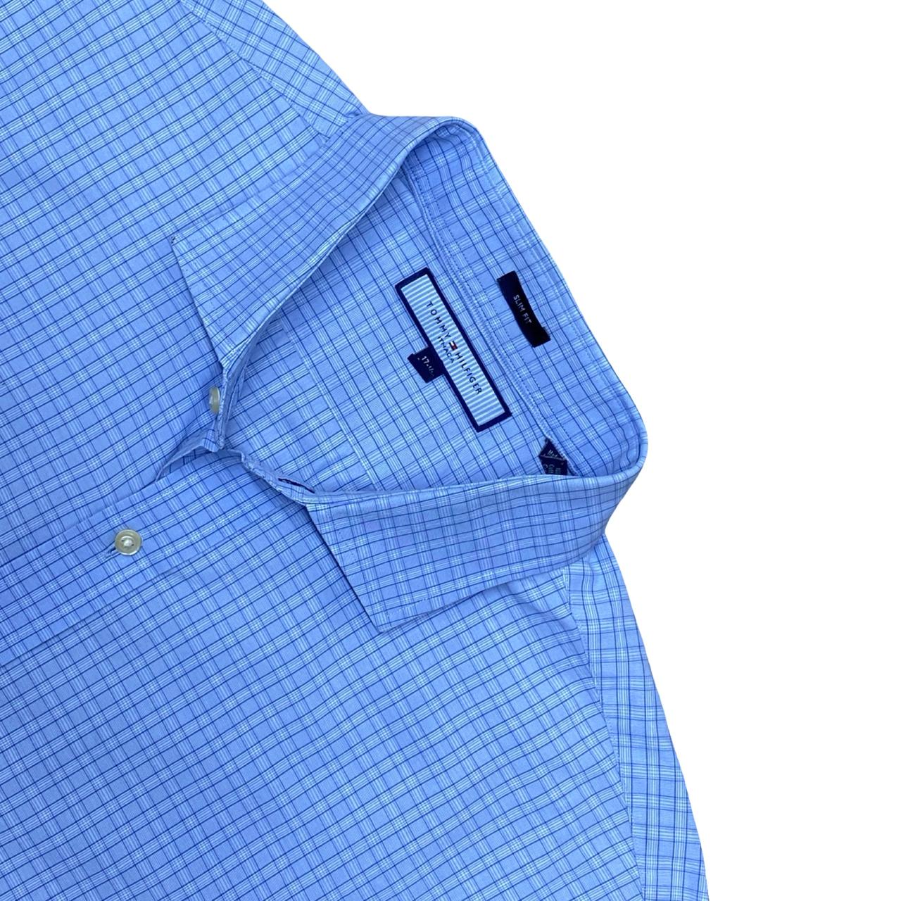 Tommy Hilfiger Blue Check Shirt | XL | Chest 25.5”
