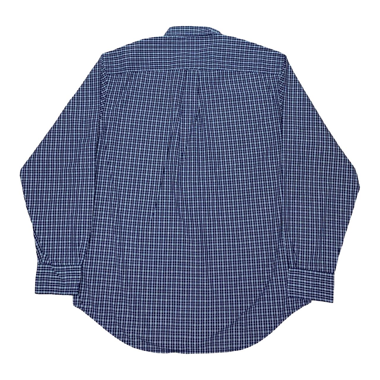 Nautica Navy Check Shirt | Large | Chest 23.5”