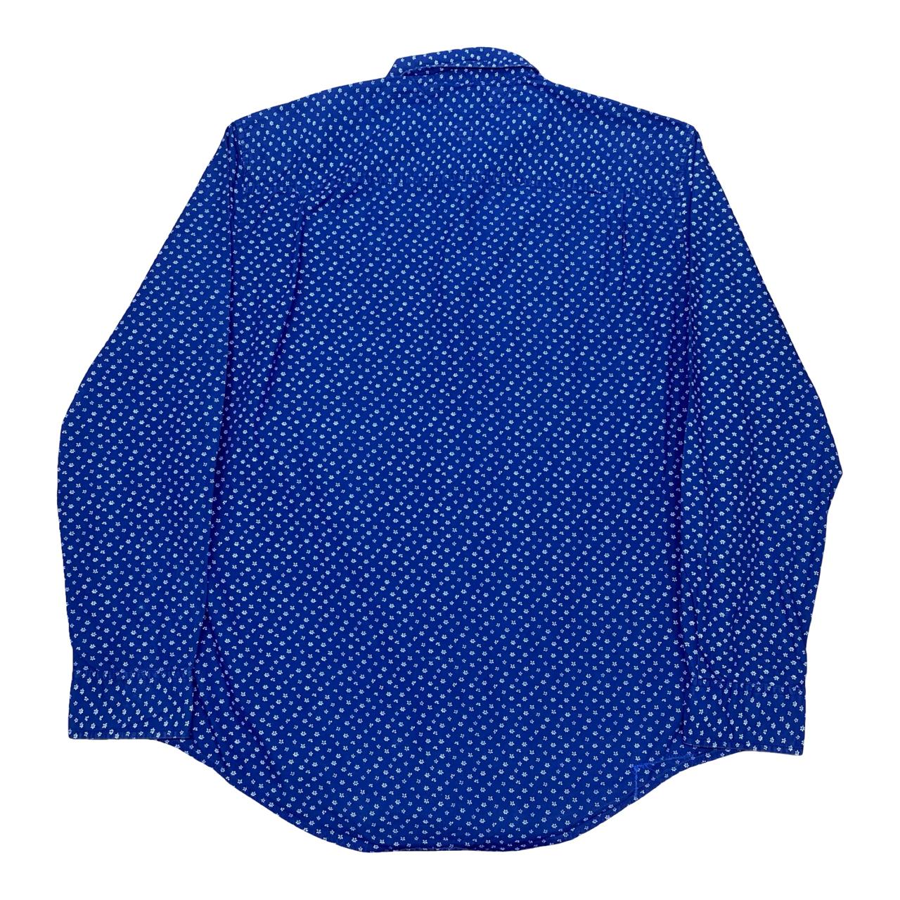 Tommy Hilfiger Blue Floral Print Shirt | Large | Chest 25”