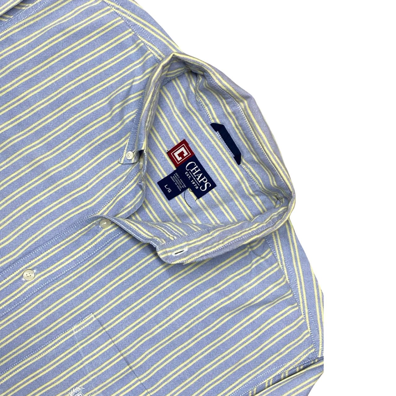 Chaps Striped Shirt | Large | Chest 25”