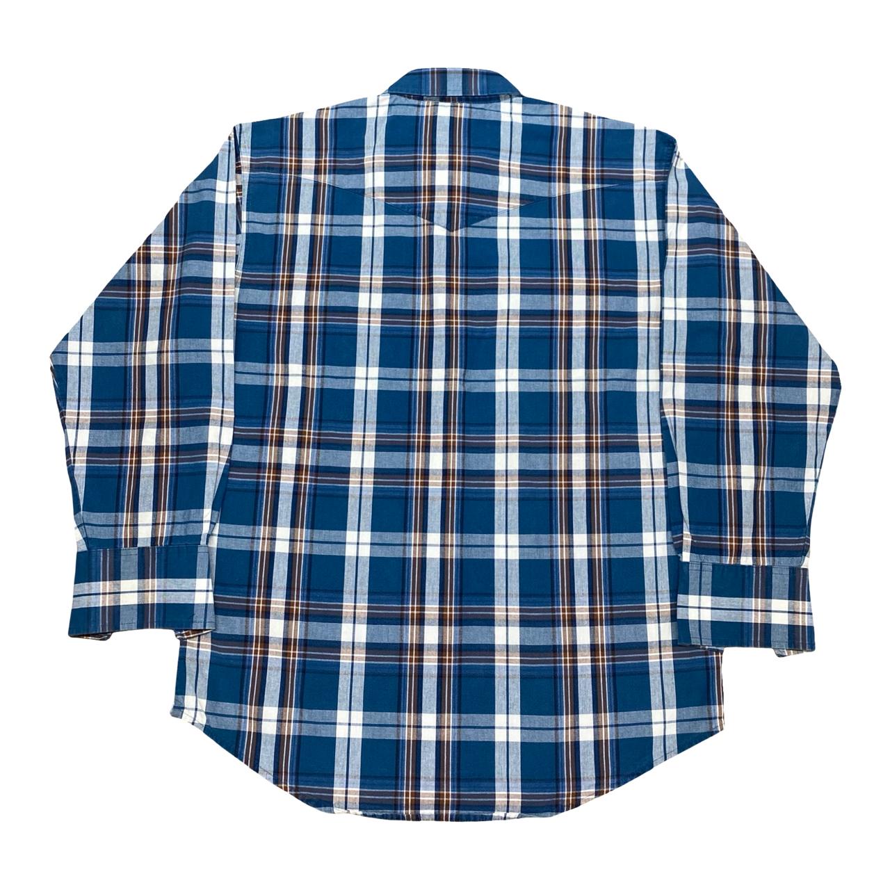 Wrangler Western Plaid Shirt | Large | Chest 24.5”