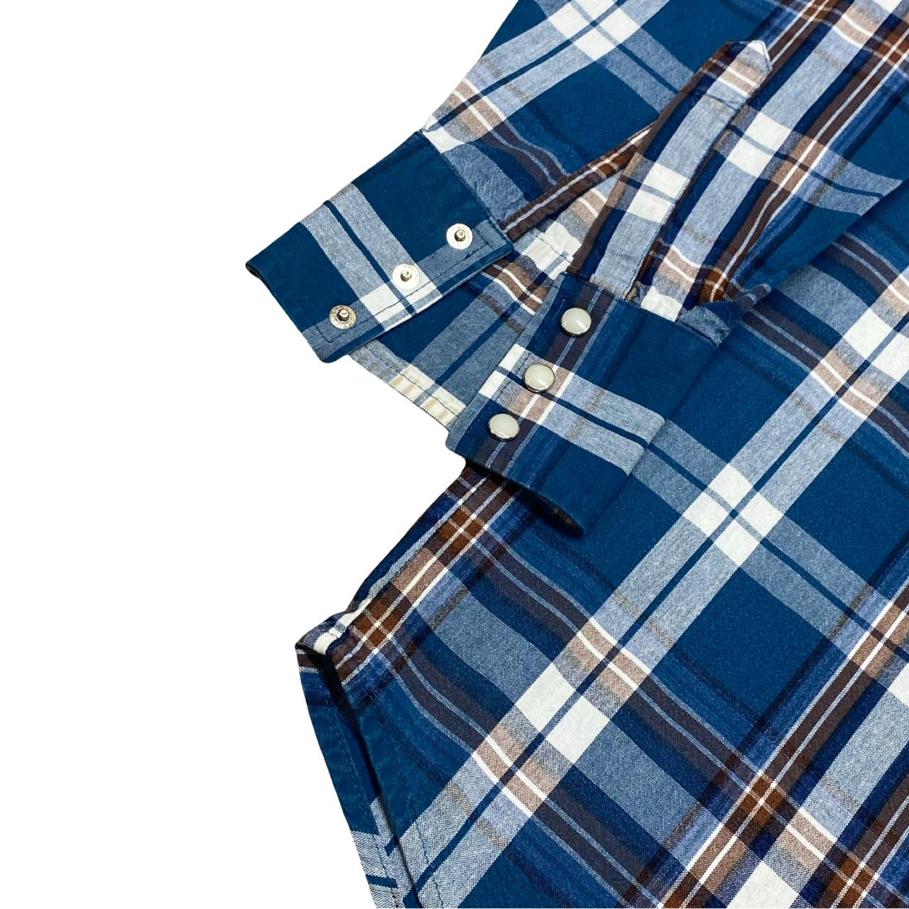 Wrangler Western Plaid Shirt | Large | Chest 24.5”