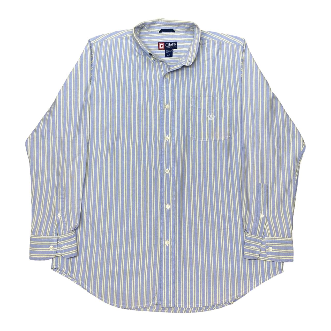 Chaps Striped Shirt | Large | Chest 25”