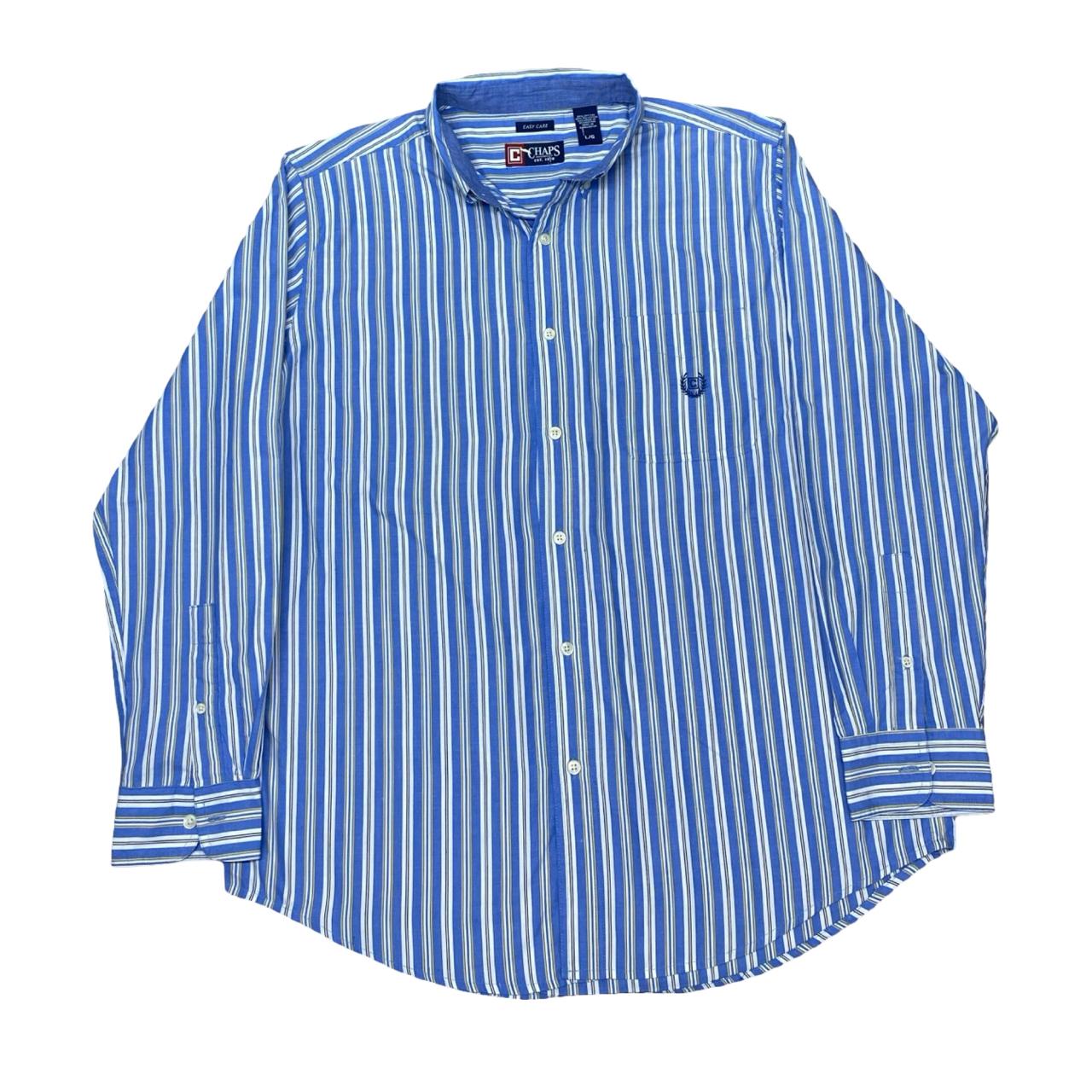 Chaps Striped Shirt | Large | Chest 25”