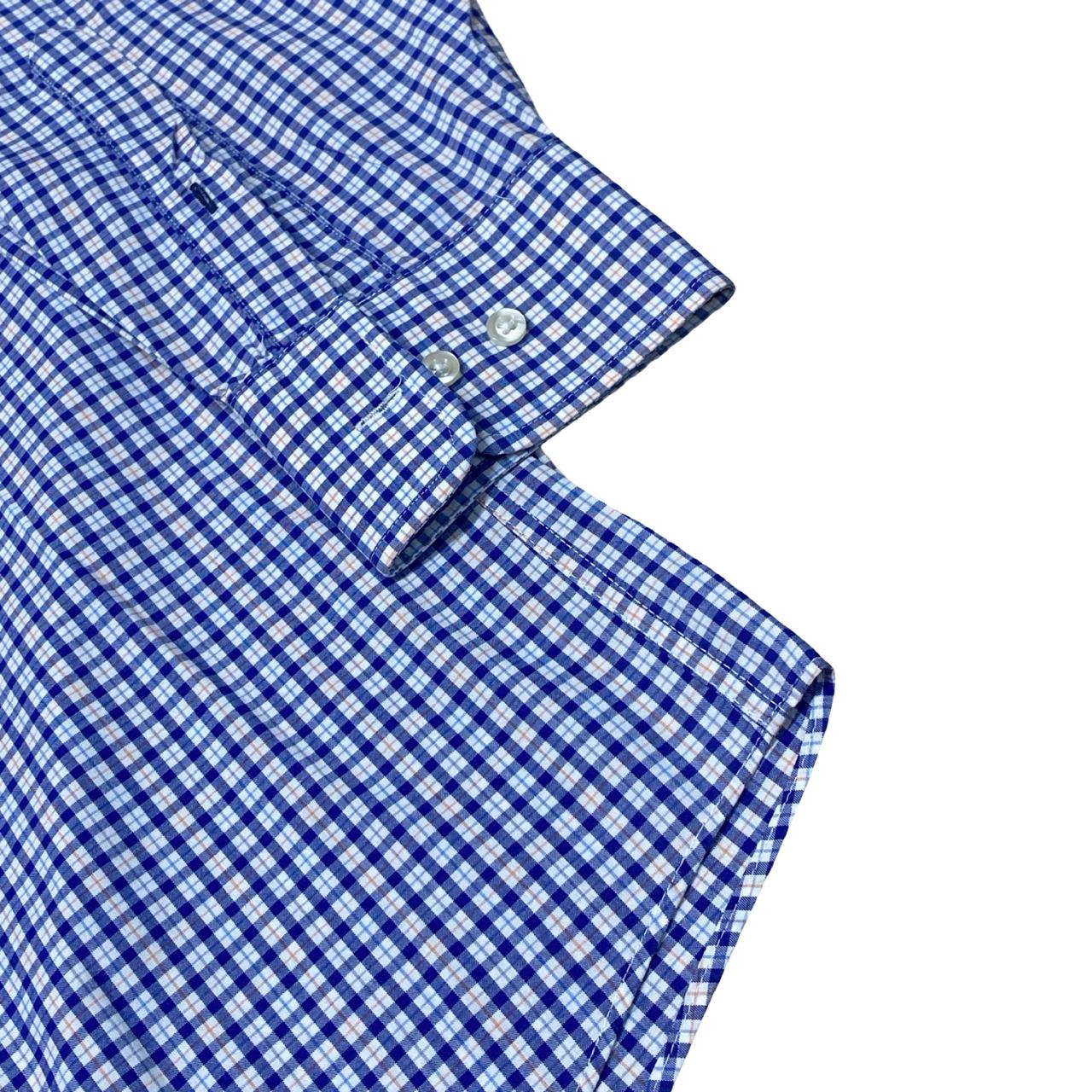 Tommy Hilfiger Blue Check Shirt | Medium | Chest 22.5”