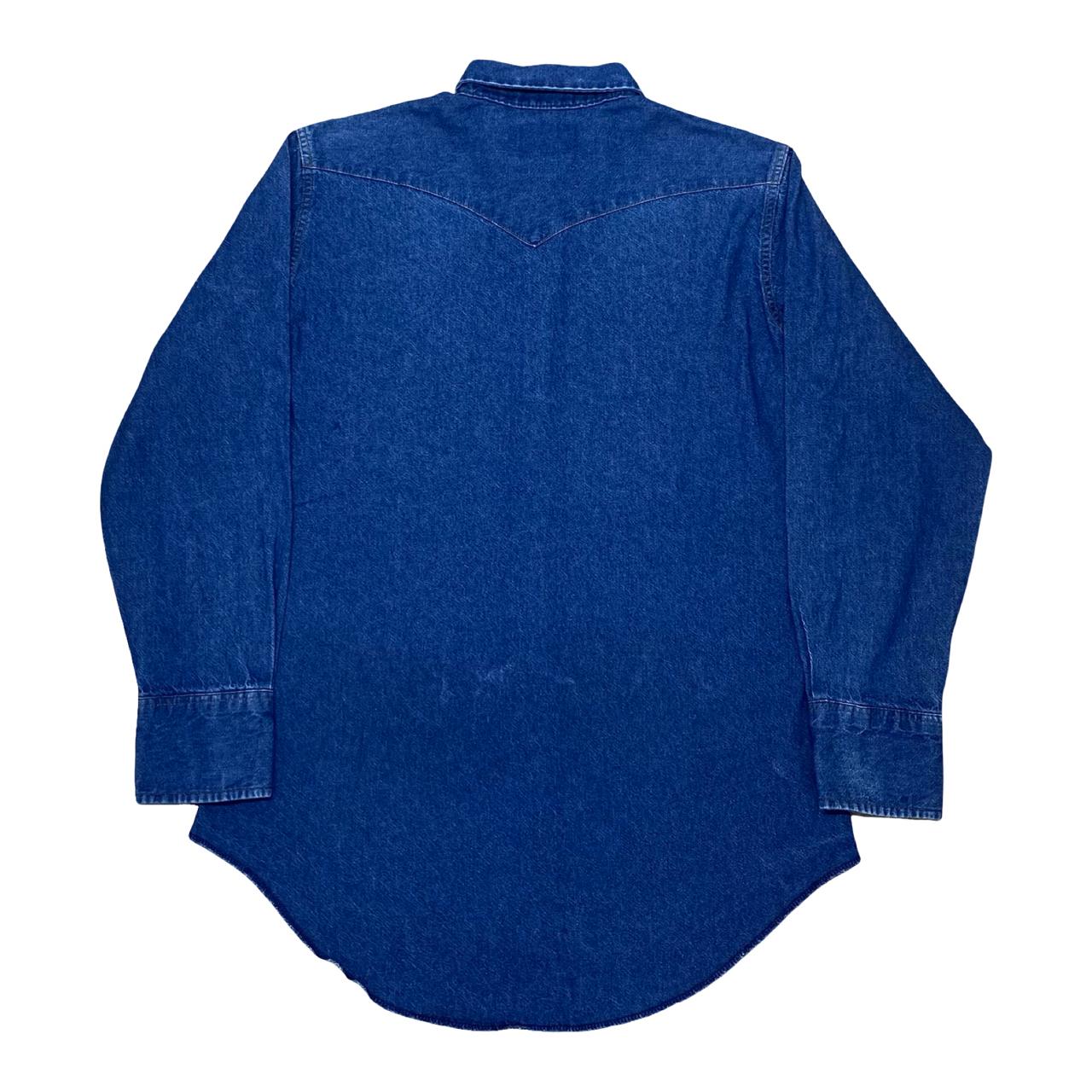 Wrangler Denim Western Shirt | Medium | Chest 21.5”