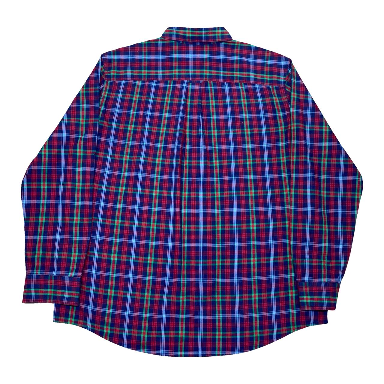 Chaps Red/Green/Blue Plaid Shirt | XL | Chest 26.5”