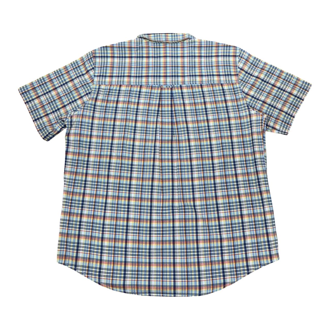 Chaps Multicolor Plaid Short Sleeve Shirt | XL | Chest 26”