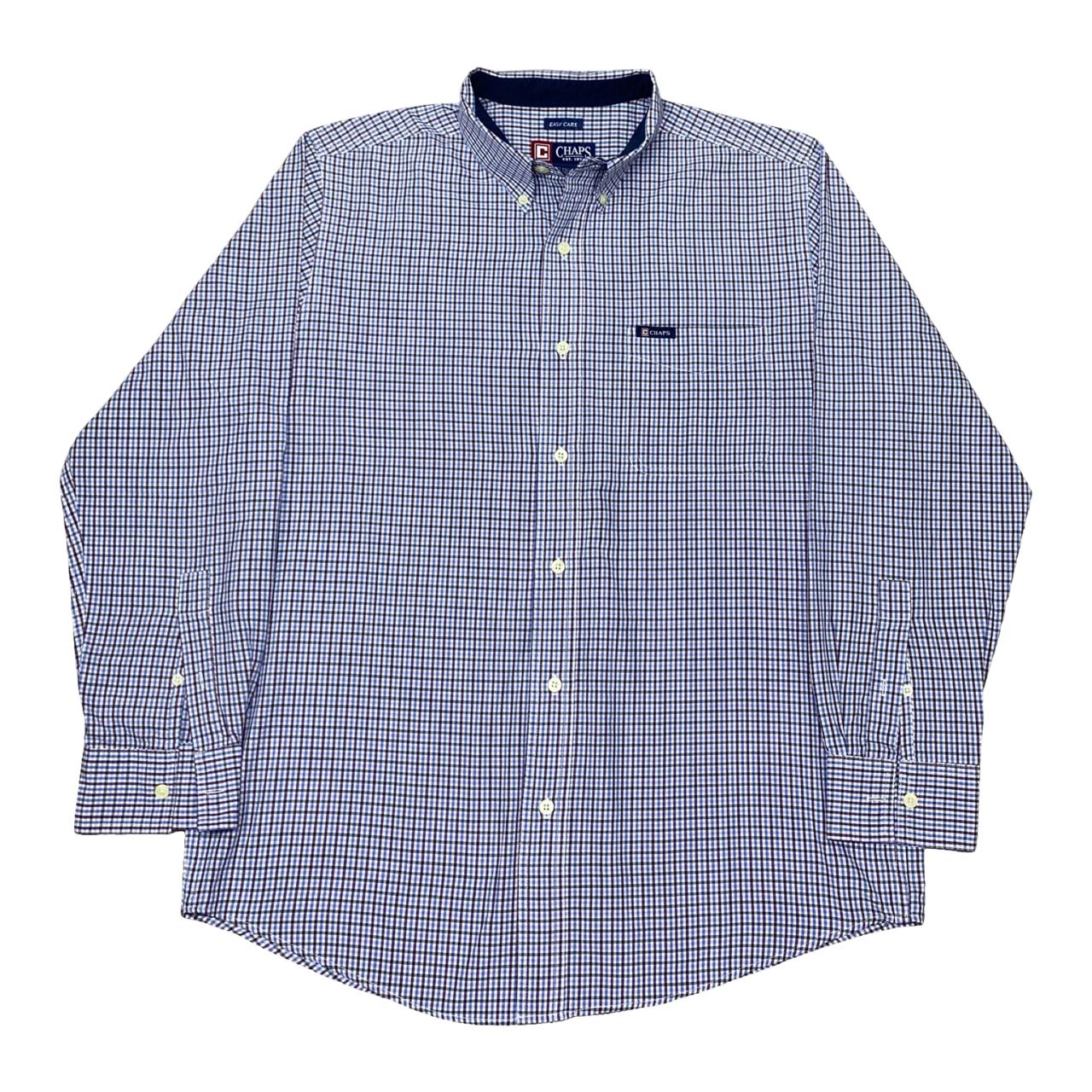 Chaps Checkered Shirt | Large | Chest 23.5”