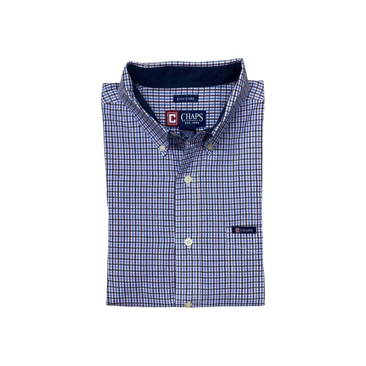 Chaps Checkered Shirt | Large | Chest 23.5”